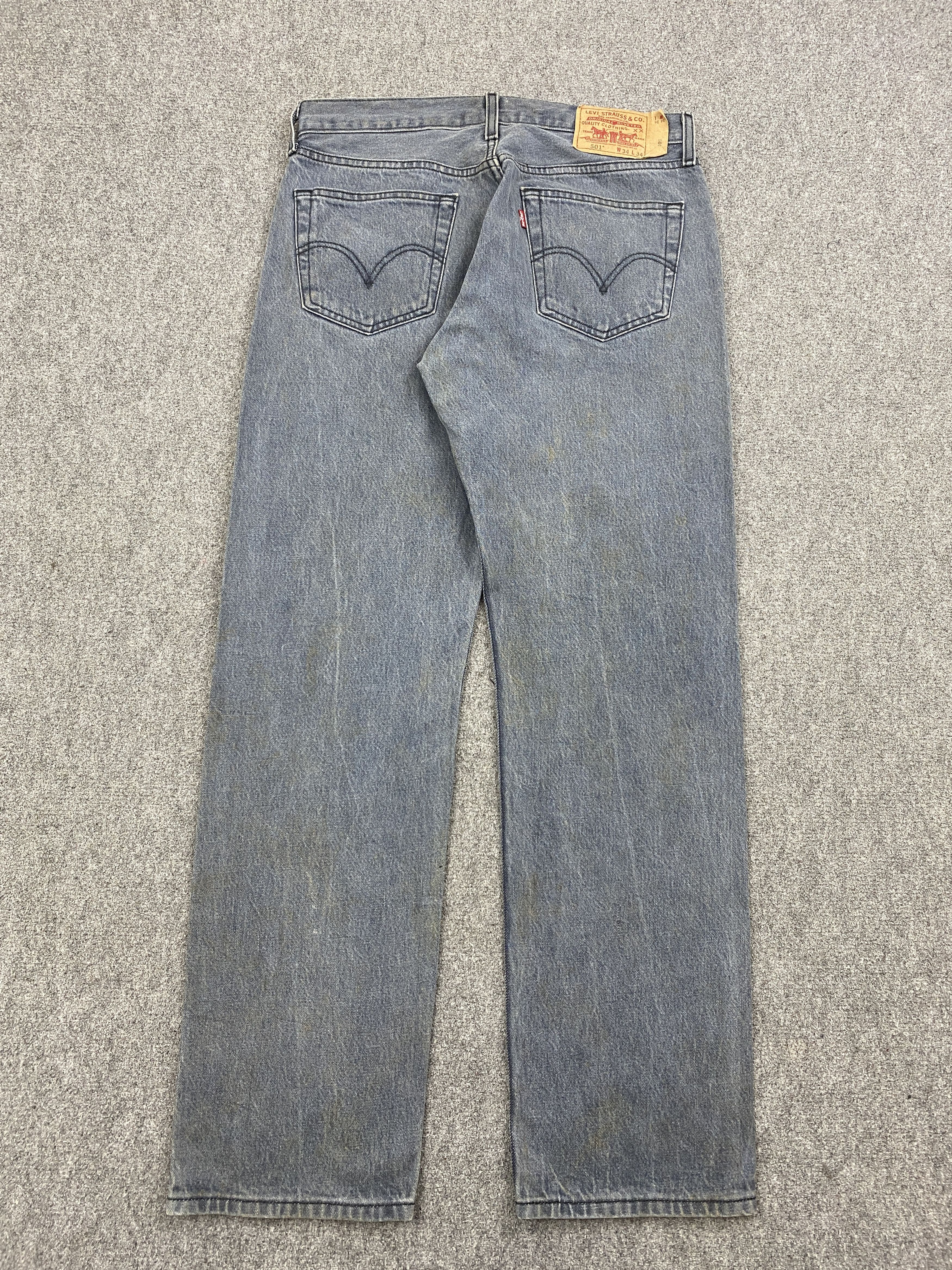 Levi's × Vintage Vintage Levis 501 Superblack Jeans DP2811 Size US 33 - 3 Thumbnail