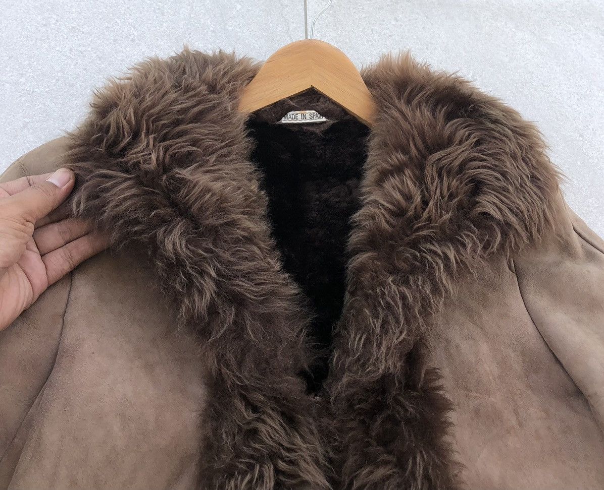 Genuine Leather S.A. ESPANAPIEL FAUX FUR & LEATHER SHERLING FASHION JACKET Size M / US 6-8 / IT 42-44 - 9 Thumbnail