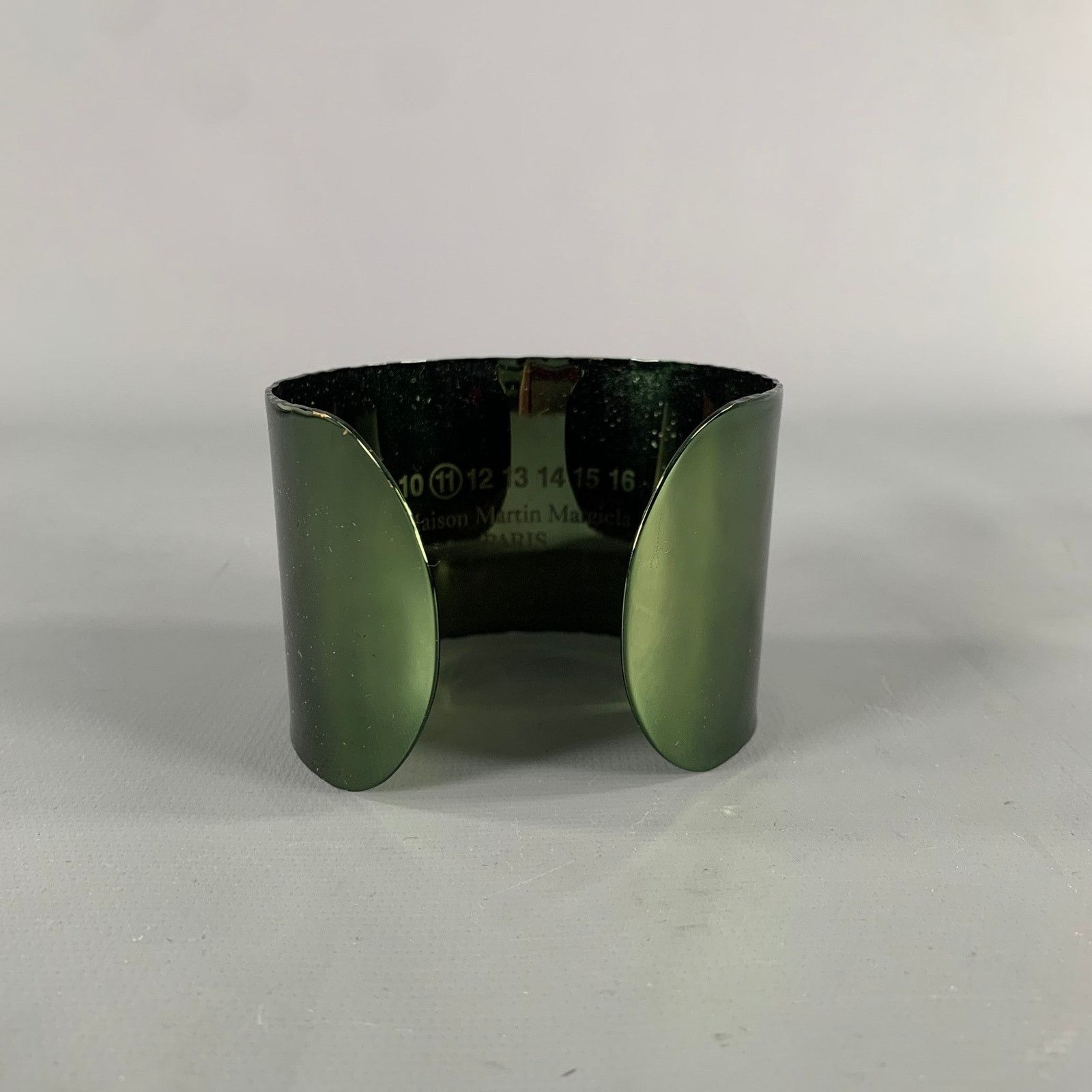 Maison Margiela MAISON MARTIN MARGIELA Green Metallic Metal Bracelet Size ONE SIZE - 2 Thumbnail