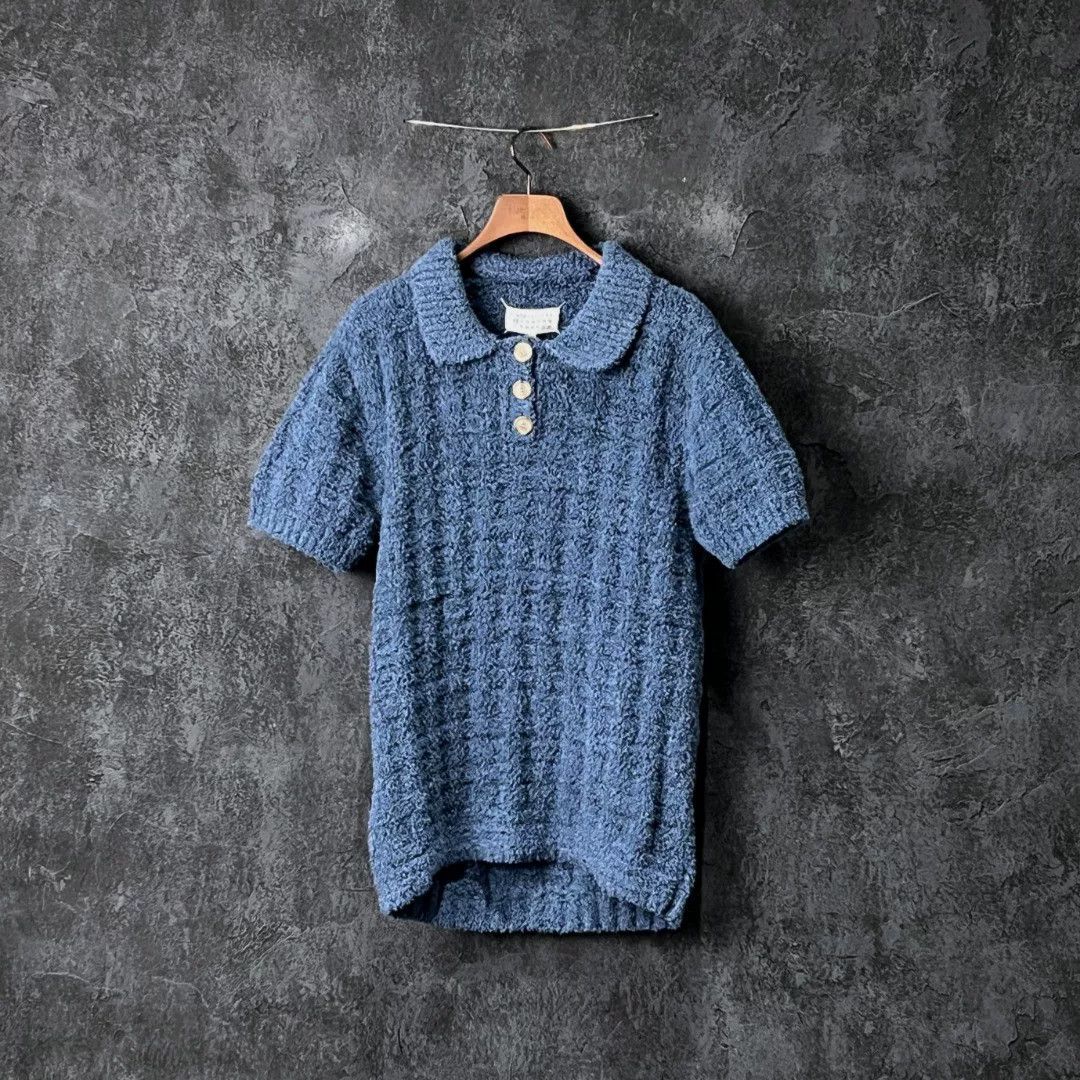 Maison Margiela Maison Margiela Blue Polo m Men Size US M / EU 48-50 / 2 - 1 Thumbnail