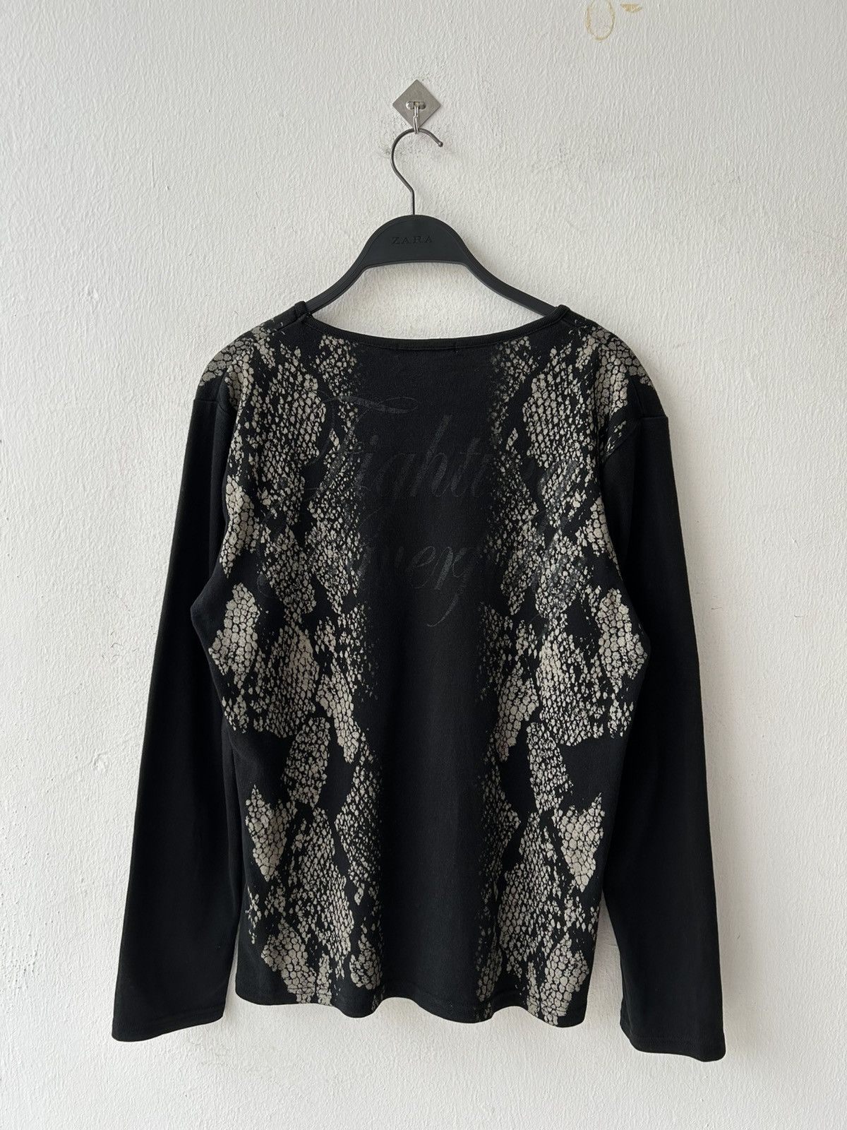 Japanese Brand Y2k Semantic Design Snake Full Print Long Sleeve Size US L / EU 52-54 / 3 - 4 Thumbnail