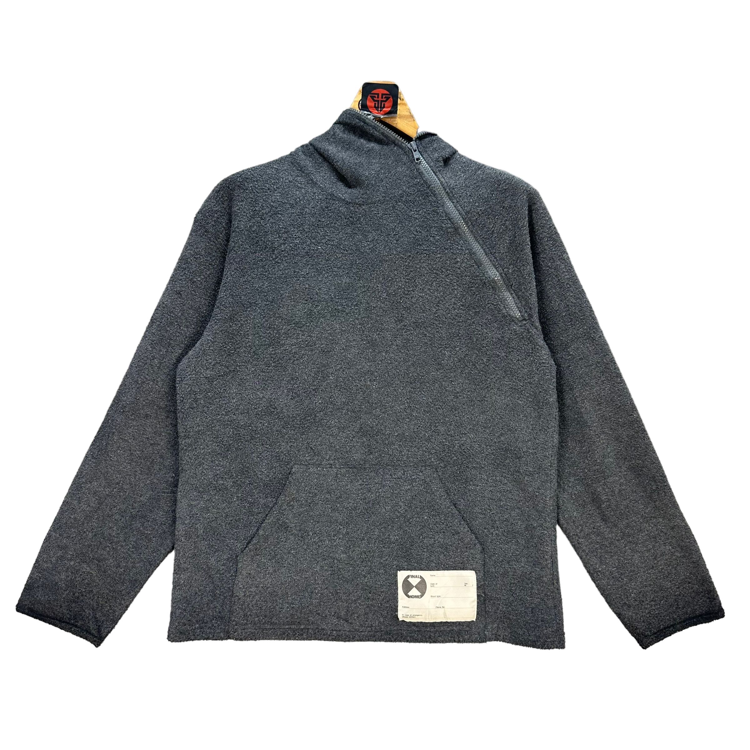 Final Home FINAL HOME ASYMMETRICAL PULLOVER FLEECE HOODIE #7571-154 Size US M / EU 48-50 / 2 - 3 Thumbnail