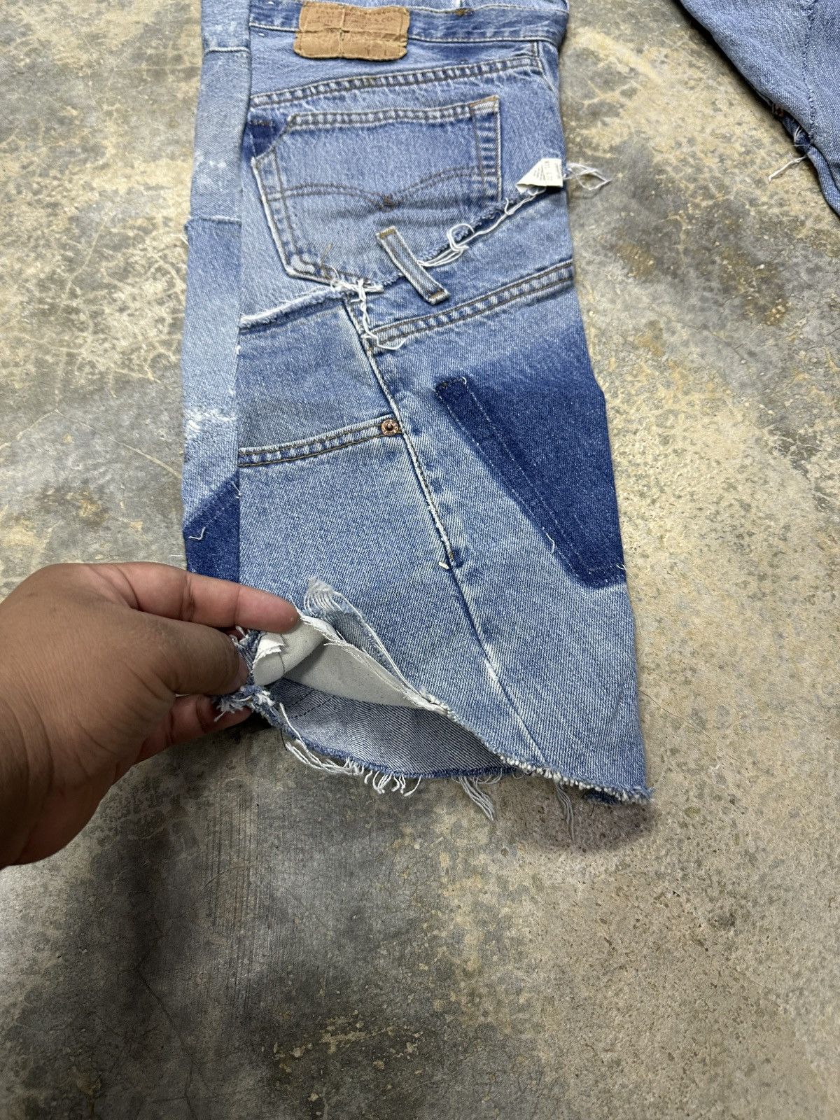 Levi's × Vintage Rare🔥Vintage Levi’s Patchwork Custom 90’s Jeans Size US 33 - 9 Thumbnail
