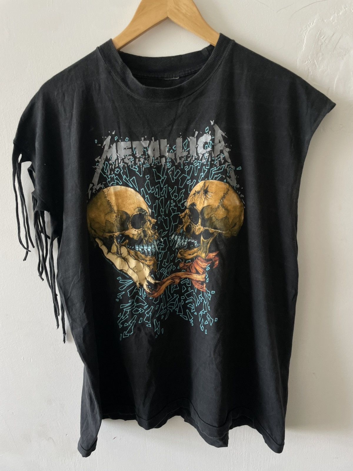 Band Tees × Metallica × Vintage 🔥Ultra Rare🔥Vintage 1991 Metallica Tee shirt double print Size US XL / EU 56 / 4 - 8 Thumbnail