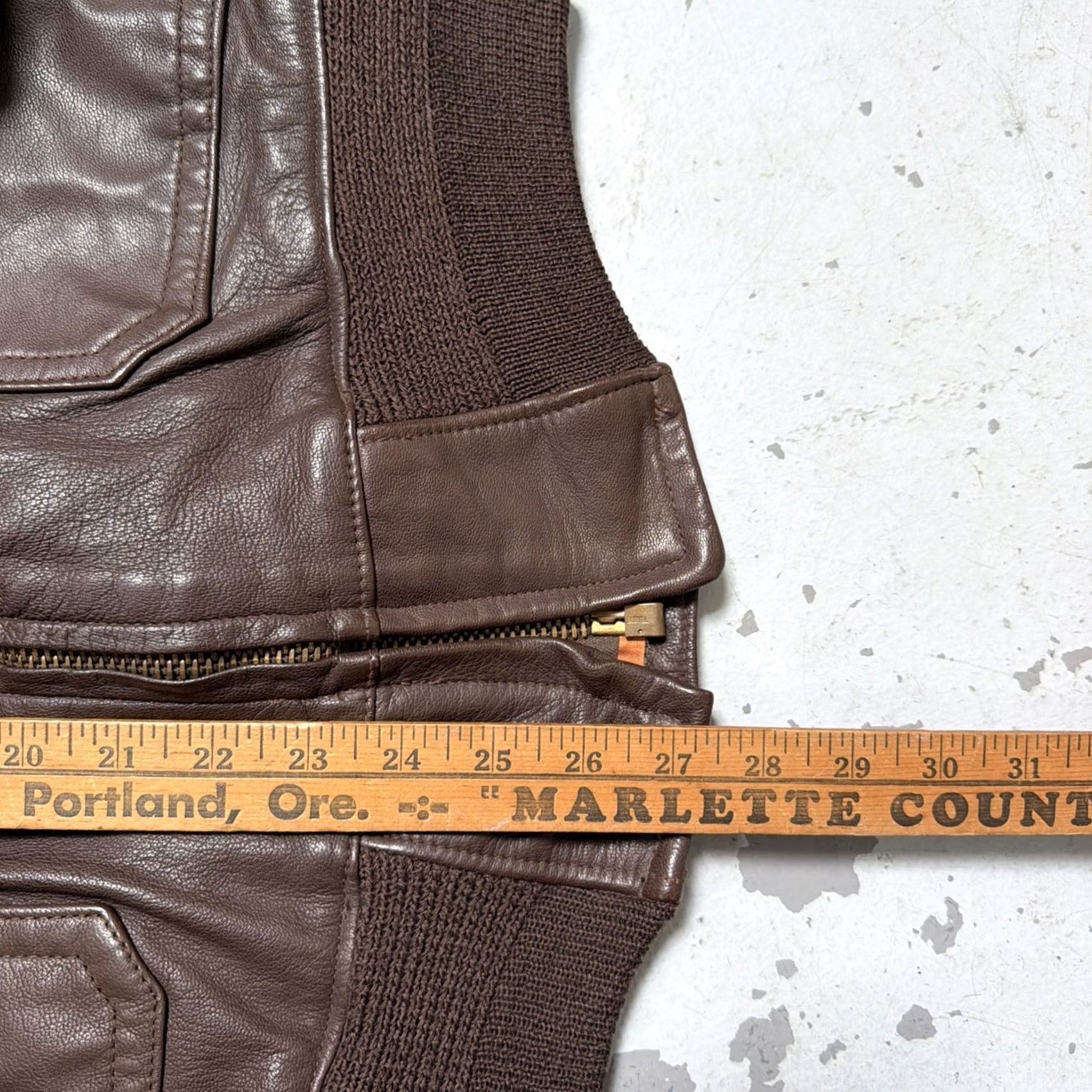 Vintage Vintage Willis & Geiger Goatskin Leather G-1 Flight Military Jacket Made USA 44 - Regular Size US S / EU 44-46 / 1 - 4 Thumbnail