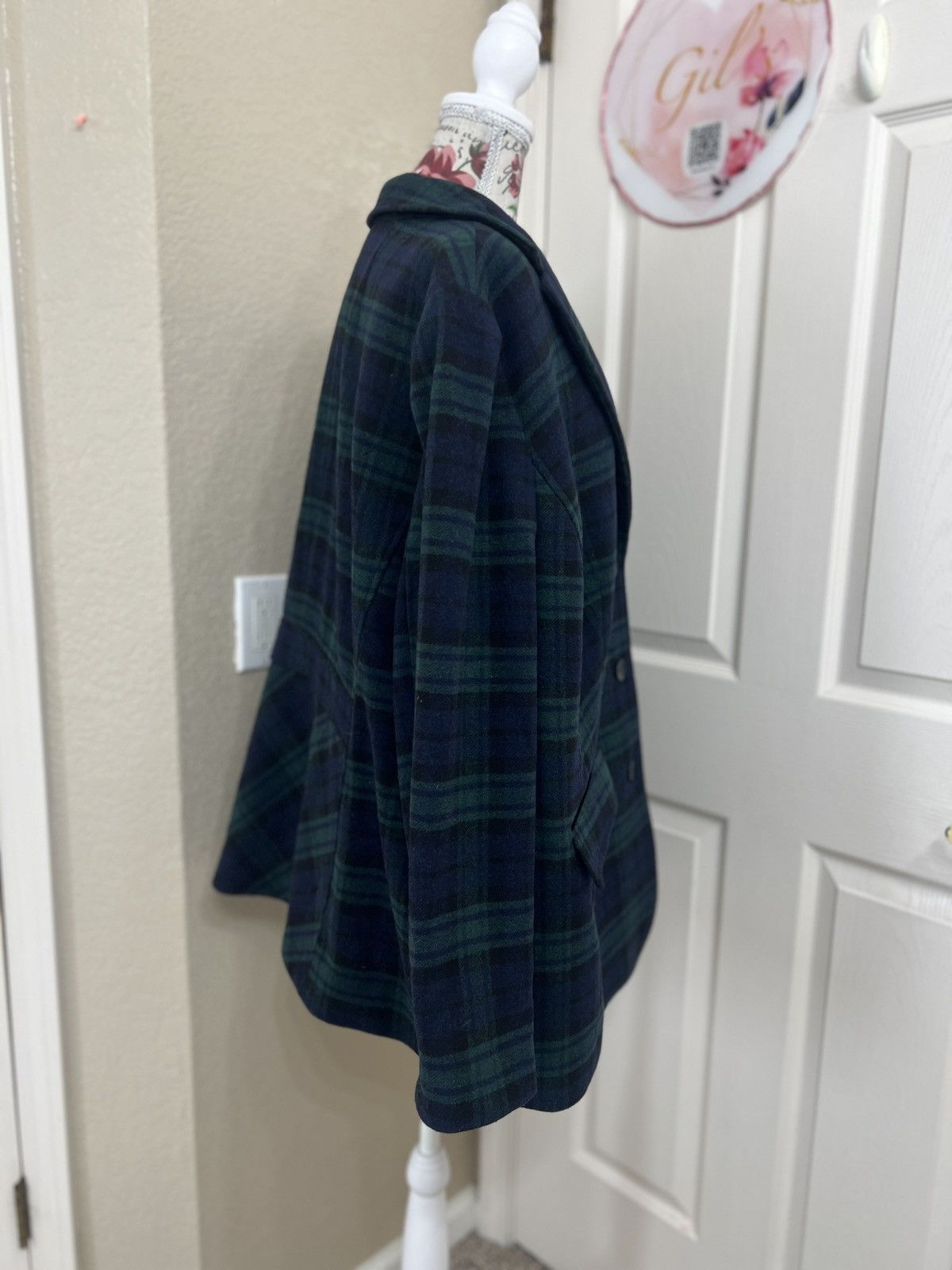 Talbots Talbots Blue and Green Plaid wool Blazer size 22W Size 3XL / US 20-22 - 2 Thumbnail