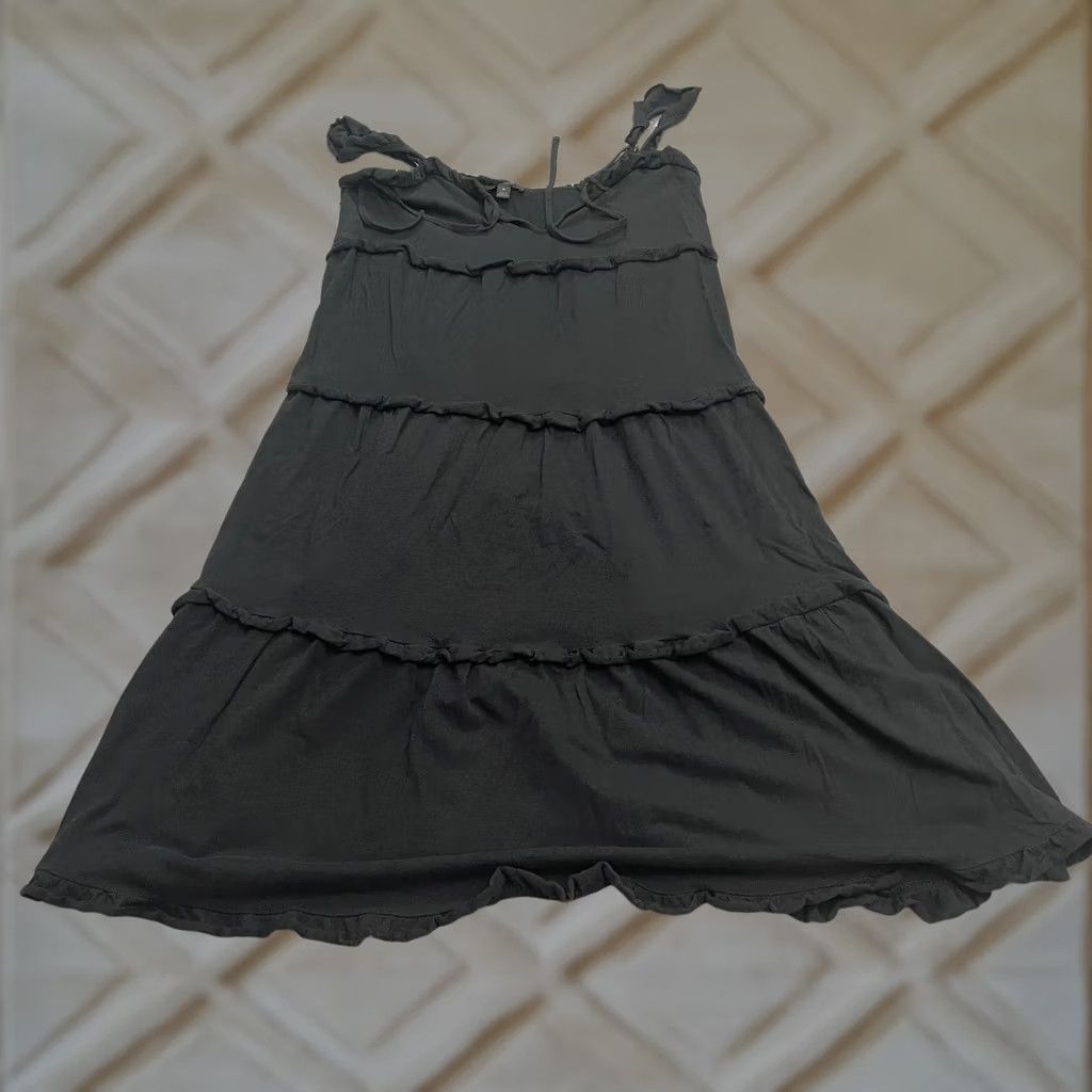 J.Crew J.Crew Maxi Dress Women Medium Black Knit Keyhole Casual Adjustable Strap Size M / US 6-8 / IT 42-44 - 1 Thumbnail