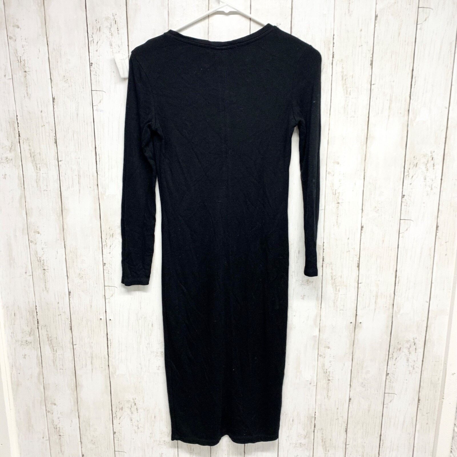 Bershka Bershka Dress Size Small Crewneck Long Sleeve Midi Black Size S / US 4 / IT 40 - 5 Thumbnail