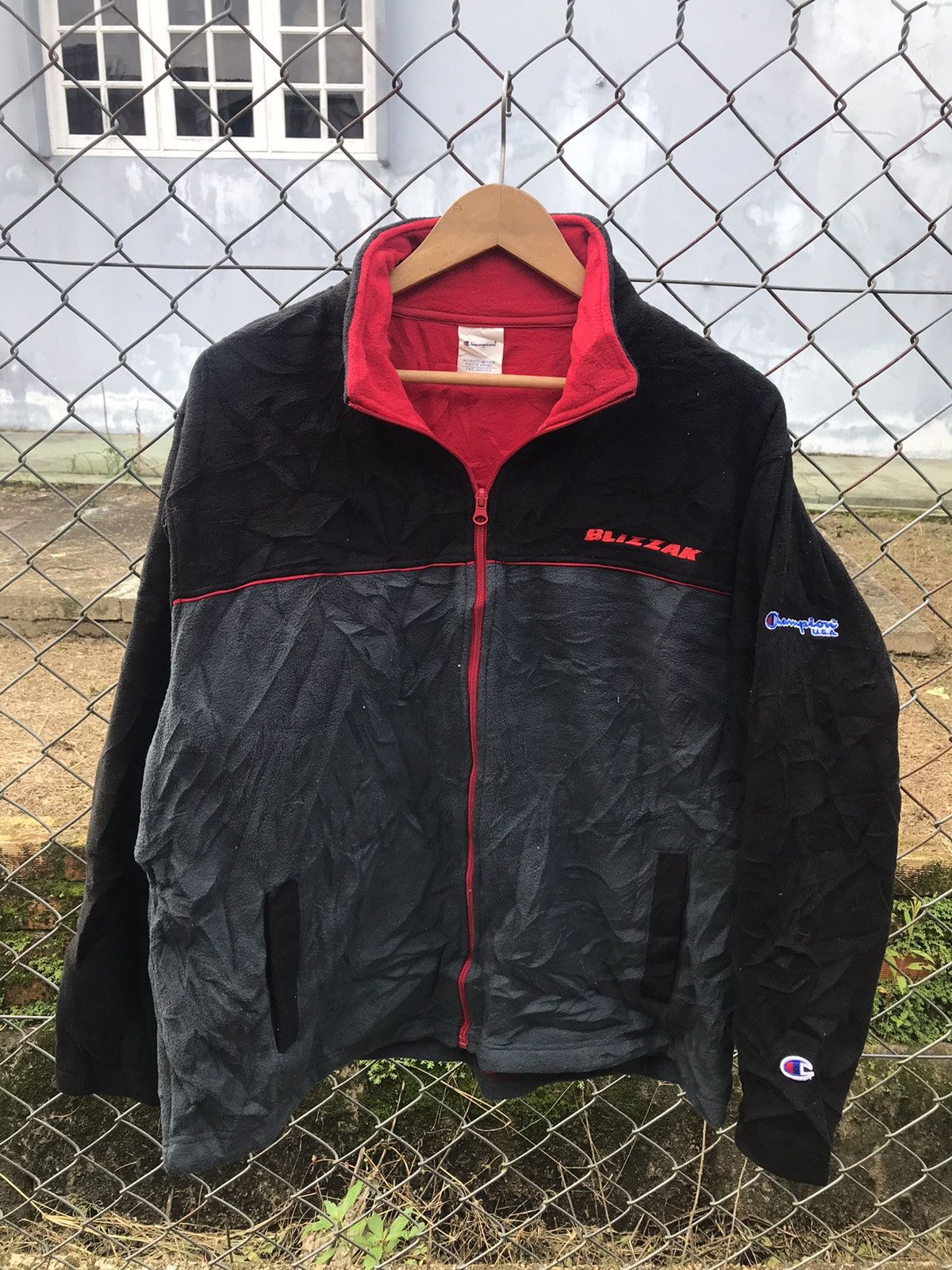 VINTAGE !!CHAMPION USA SWEATER FLEECE FULL ZIP