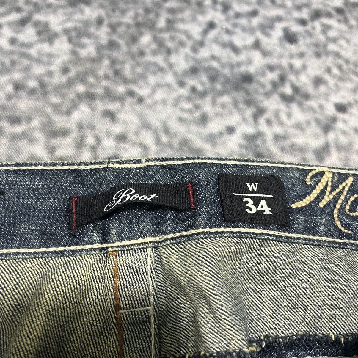 Marc Ecko VINTAGE Y2K MARC ECKO BOOTCUT GRUNGE EMBROIDERED JEANS 34x32 Size US 34 / EU 50 - 7 Thumbnail
