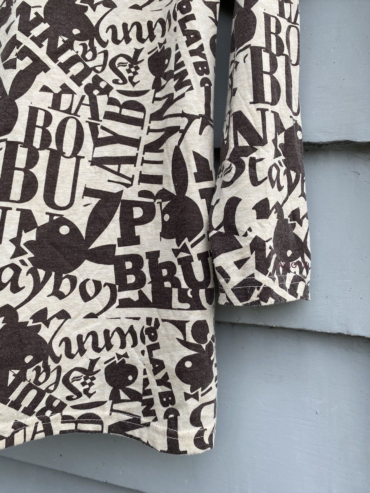 Playboy Playboy Bunny All Over Print Art Logo Longsleeve Japanese Size L / US 10 / IT 46 - 13 Thumbnail