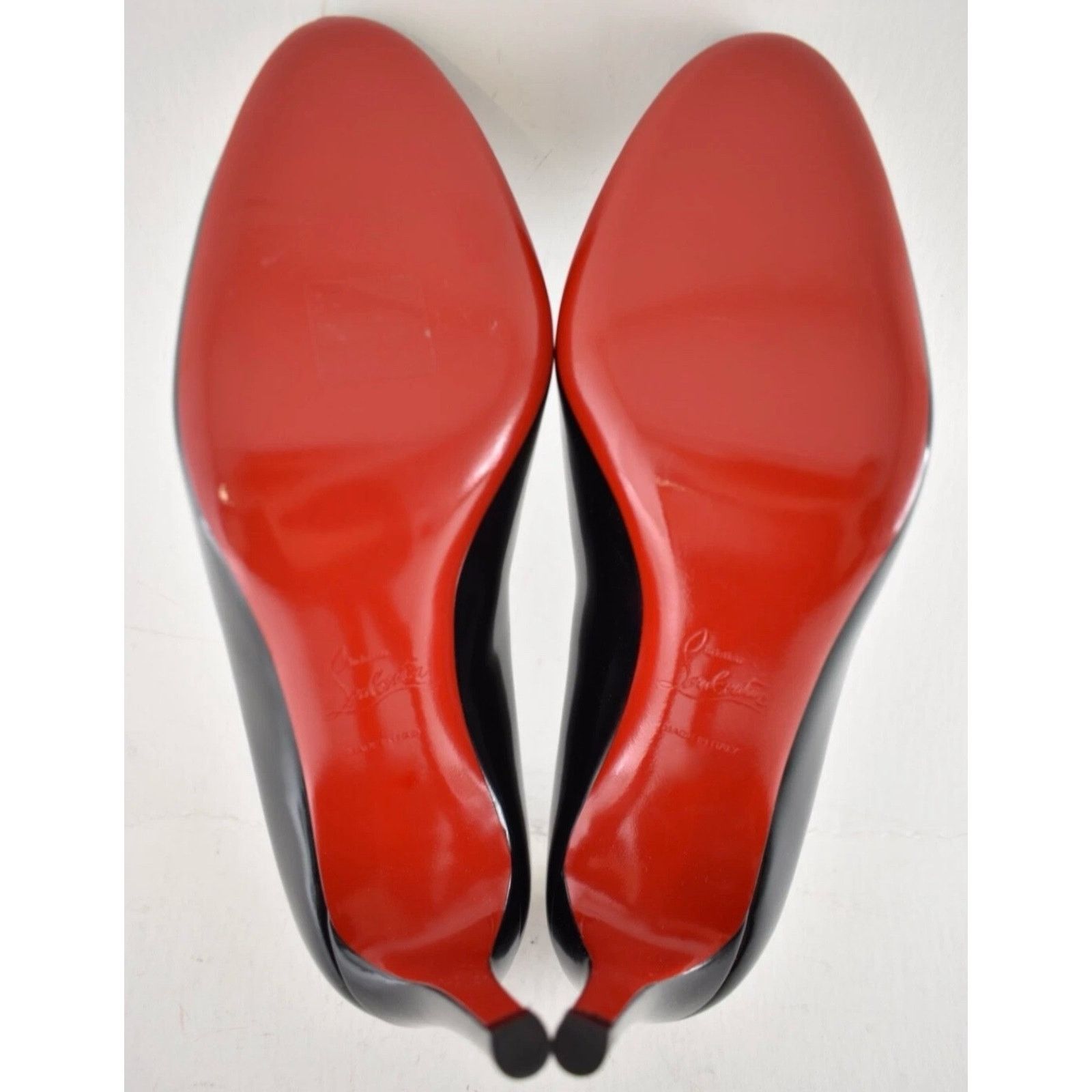 Christian Louboutin Christian Louboutin Pumppie 85 Black Leather Heel Pump 37 Size US 7 / IT 37 - 17 Thumbnail