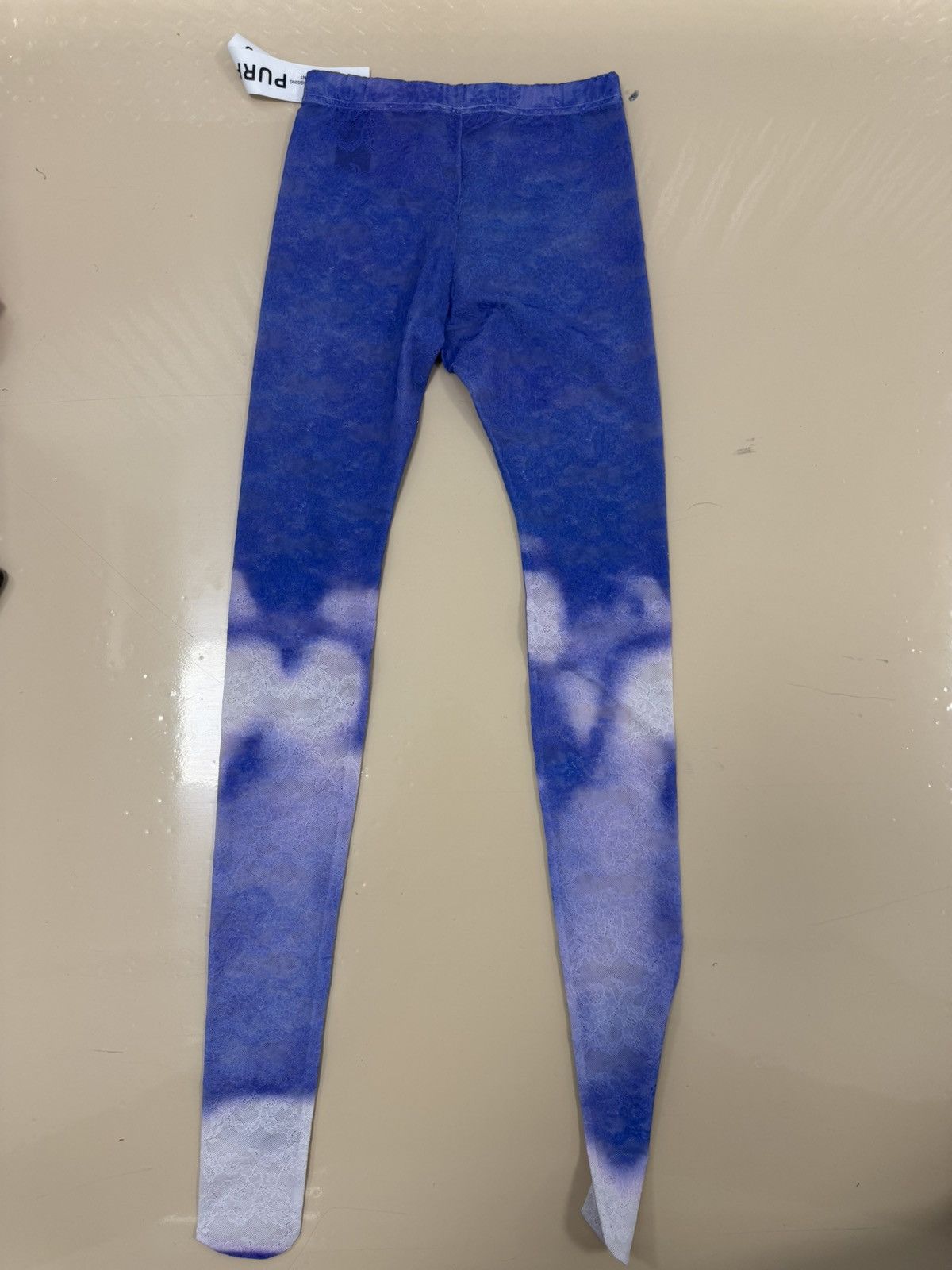 Other Purple Brand Stretch Lace Leggings Blue Size 26" / US 2 / IT 38 - 5 Thumbnail