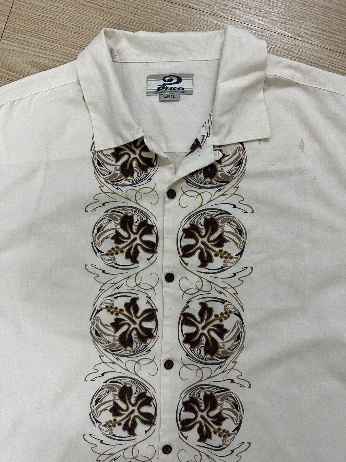 Vintage Rare Beautiful Vintage Y2K Style Piko Hawaii Surf Shirt Size US L / EU 52-54 / 3 - 3 Thumbnail