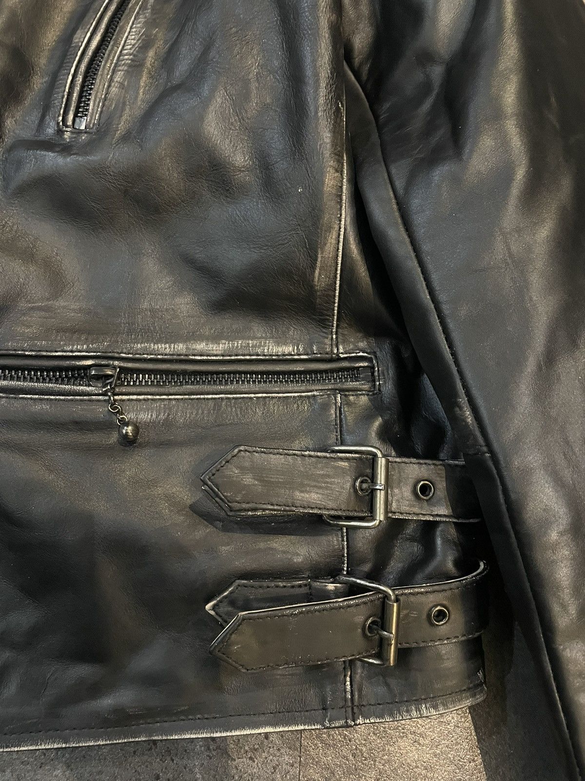 Designer × Genuine Leather Leather Jacket Size US M / EU 48-50 / 2 - 4 Thumbnail