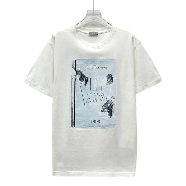 Dior Dior Co-branded white broken gold stone printed cotton rou Size US L / EU 52-54 / 3 - 1 Thumbnail