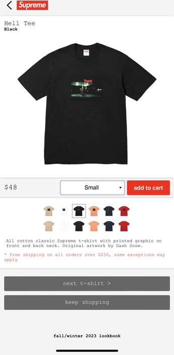 Supreme Supreme Hell Tee