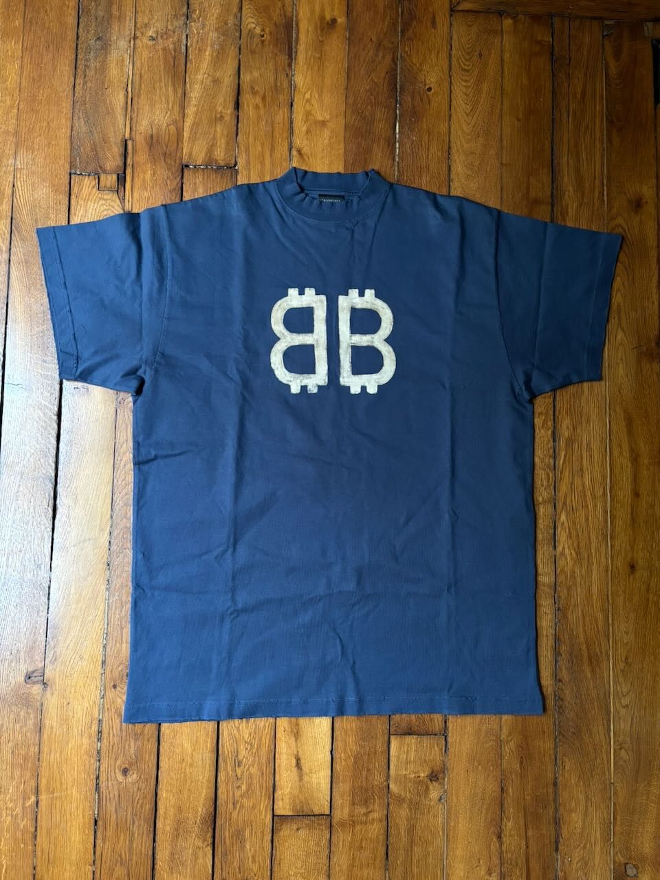 Balenciaga Balenciaga Crypto BB T-shirt Size US S / EU 44-46 / 1 - 1 Thumbnail