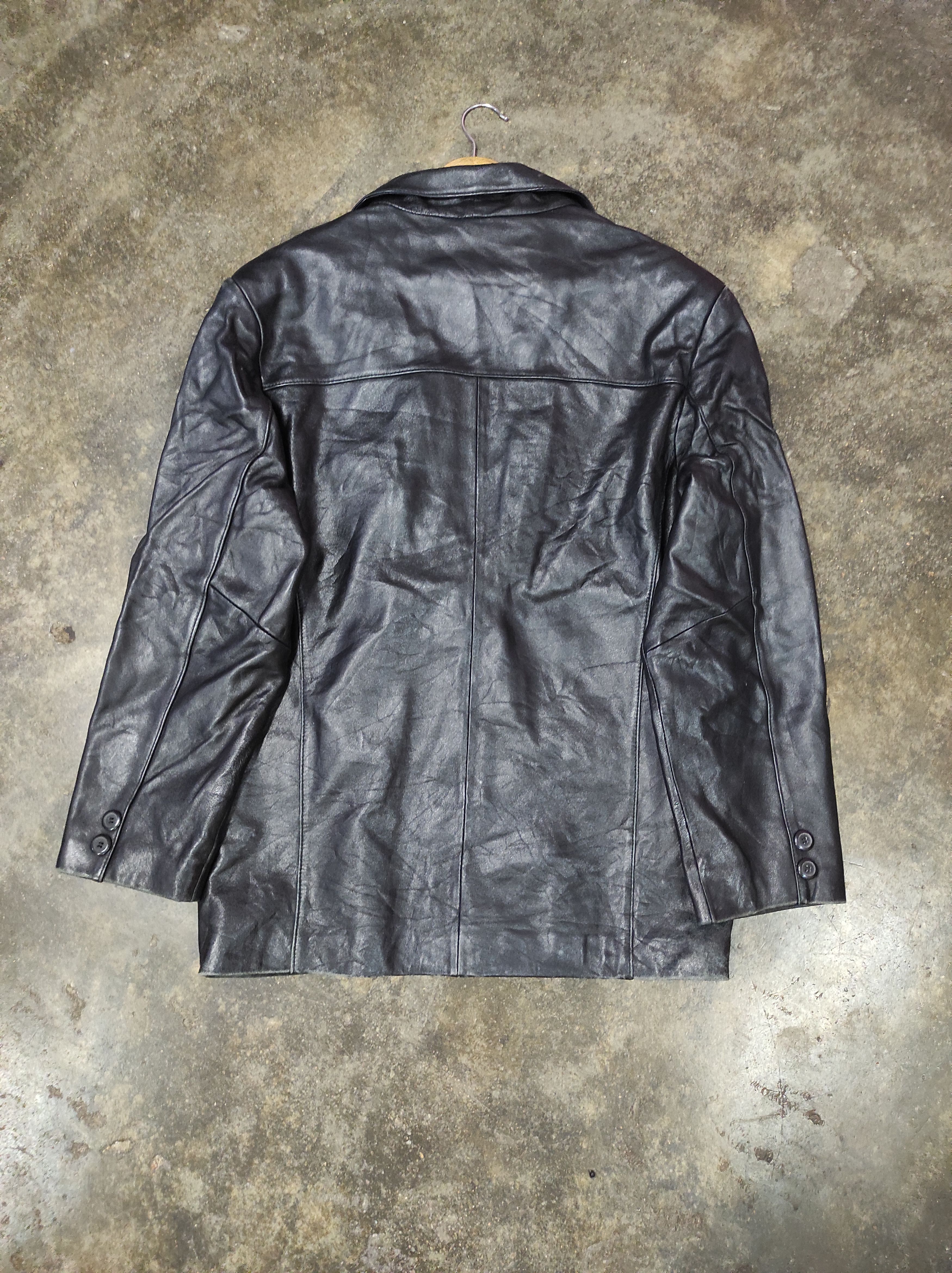 Japanese Brand × Vintage SHEEPSKIN VTG LEATHER JACKET COAT Size US L / EU 52-54 / 3 - 4 Thumbnail