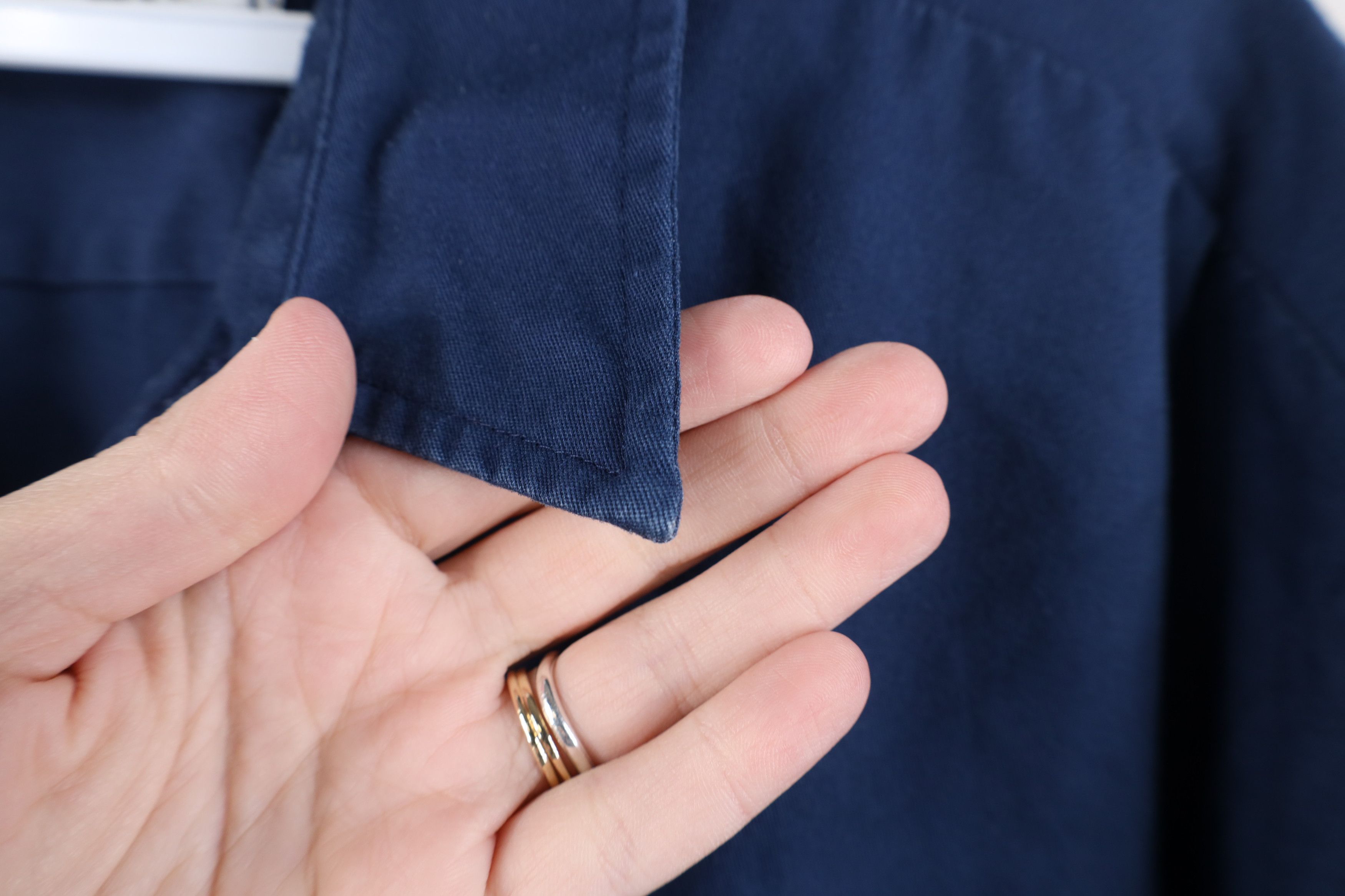 Vintage Vintage 90s Streetwear Workwear Mechanic Button Shirt Blue Size US XXL / EU 58 / 5 - 8 Thumbnail