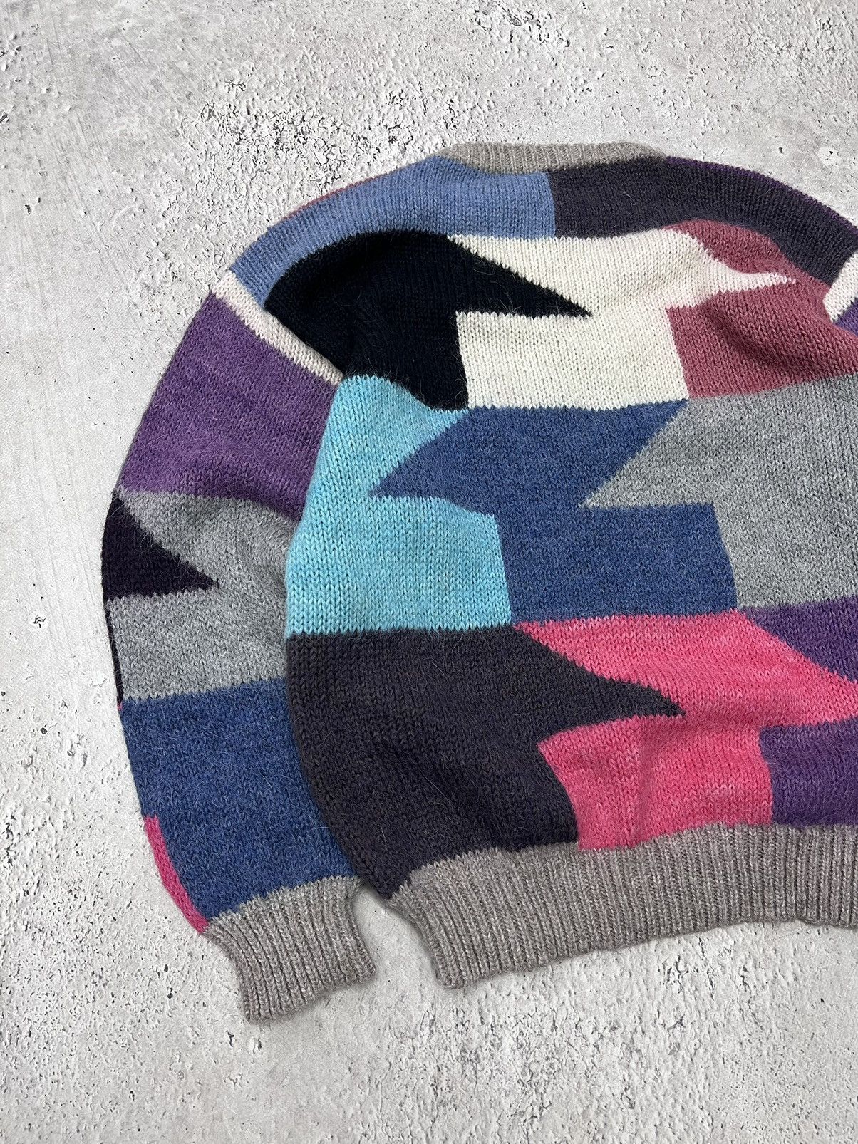 Japanese Brand × Lacoste × Vintage RARE PRINTED vintage Full Print Art sweater Wool Knit Size US M / EU 48-50 / 2 - 9 Thumbnail