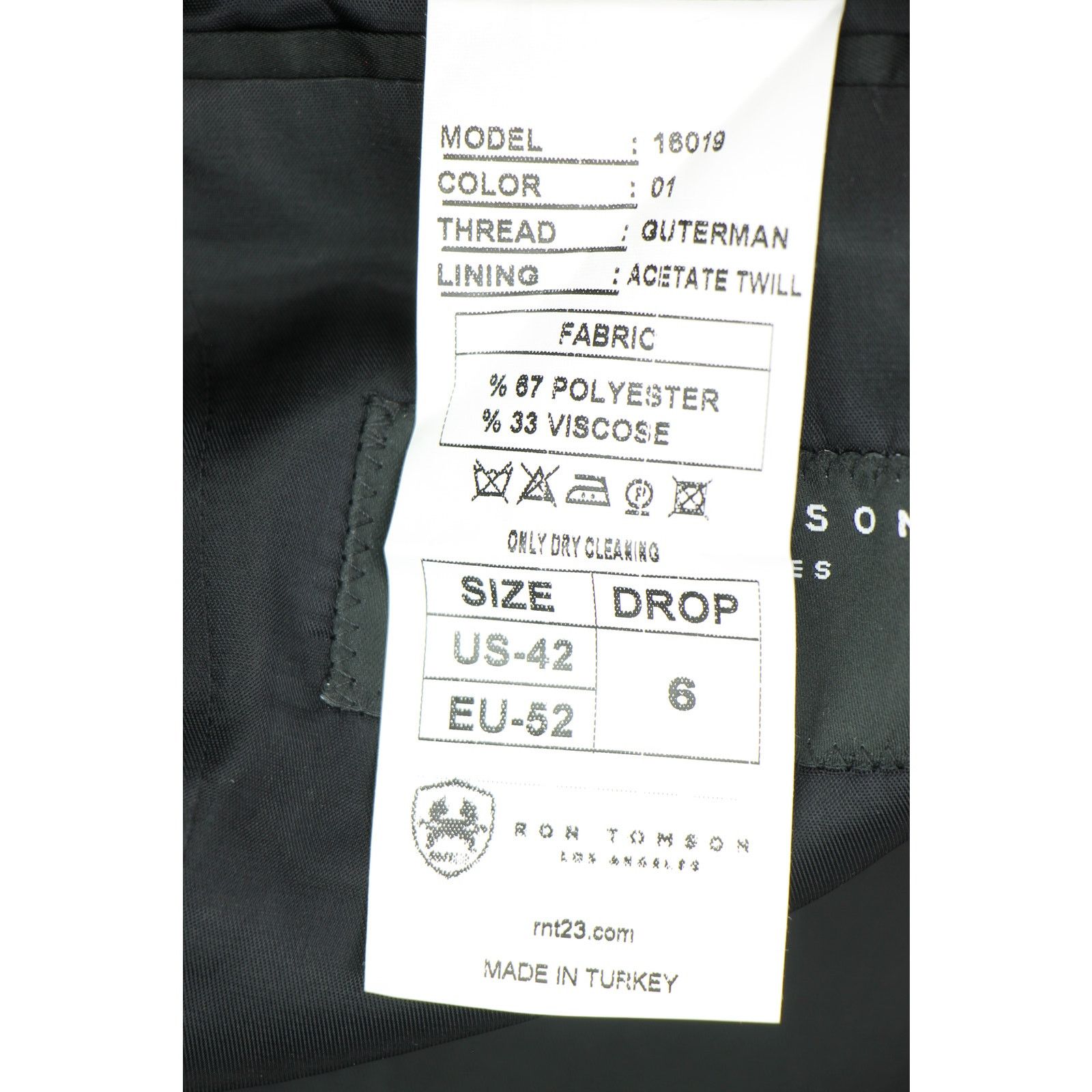 Other RNT23 Ron Tomson Jacquard Dinner Tuxedo Blazer Coat Jacket Size US L / EU 52-54 / 3 - 8 Thumbnail