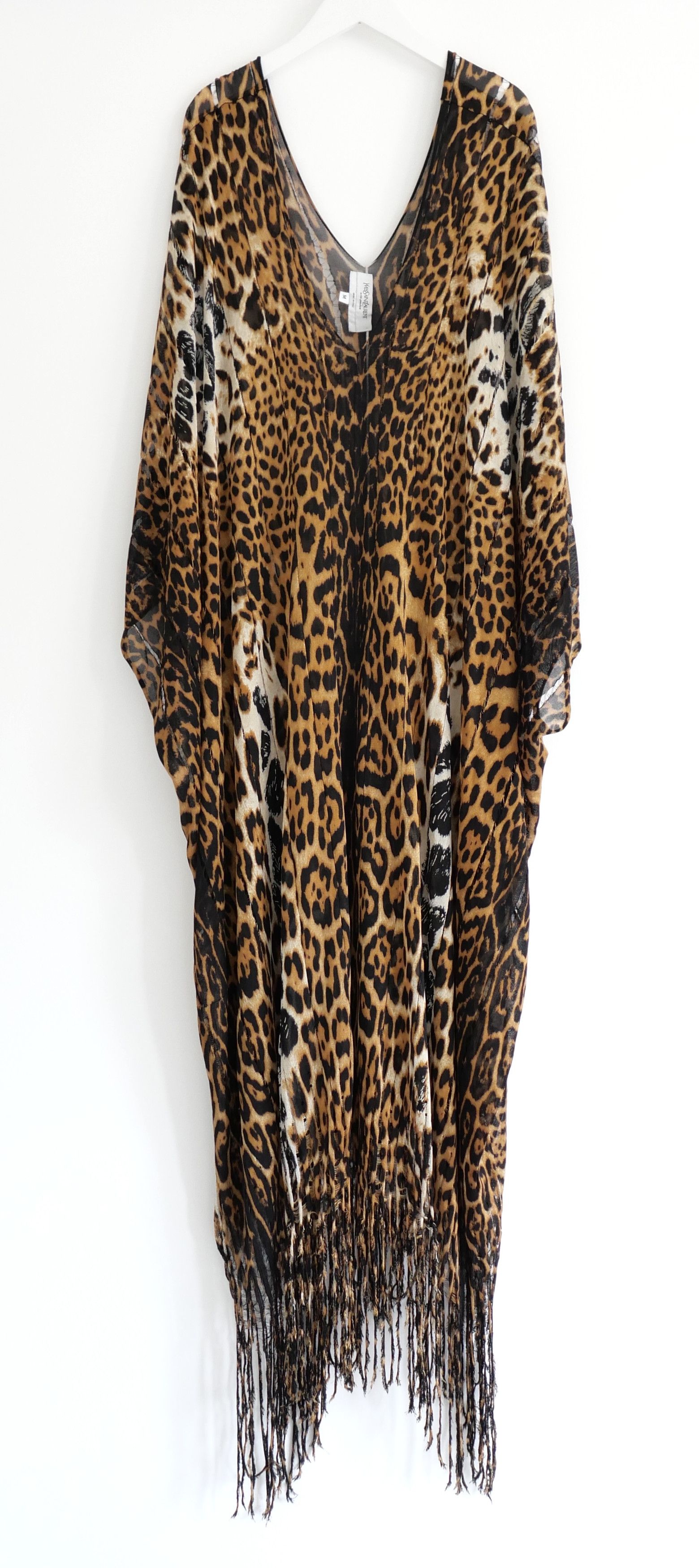 Yves Saint Laurent Yves Saint Laurent Tom Ford Spring 2002 Leopard Kaftan Dress Size M / US 6-8 / IT 42-44 - 1 Thumbnail