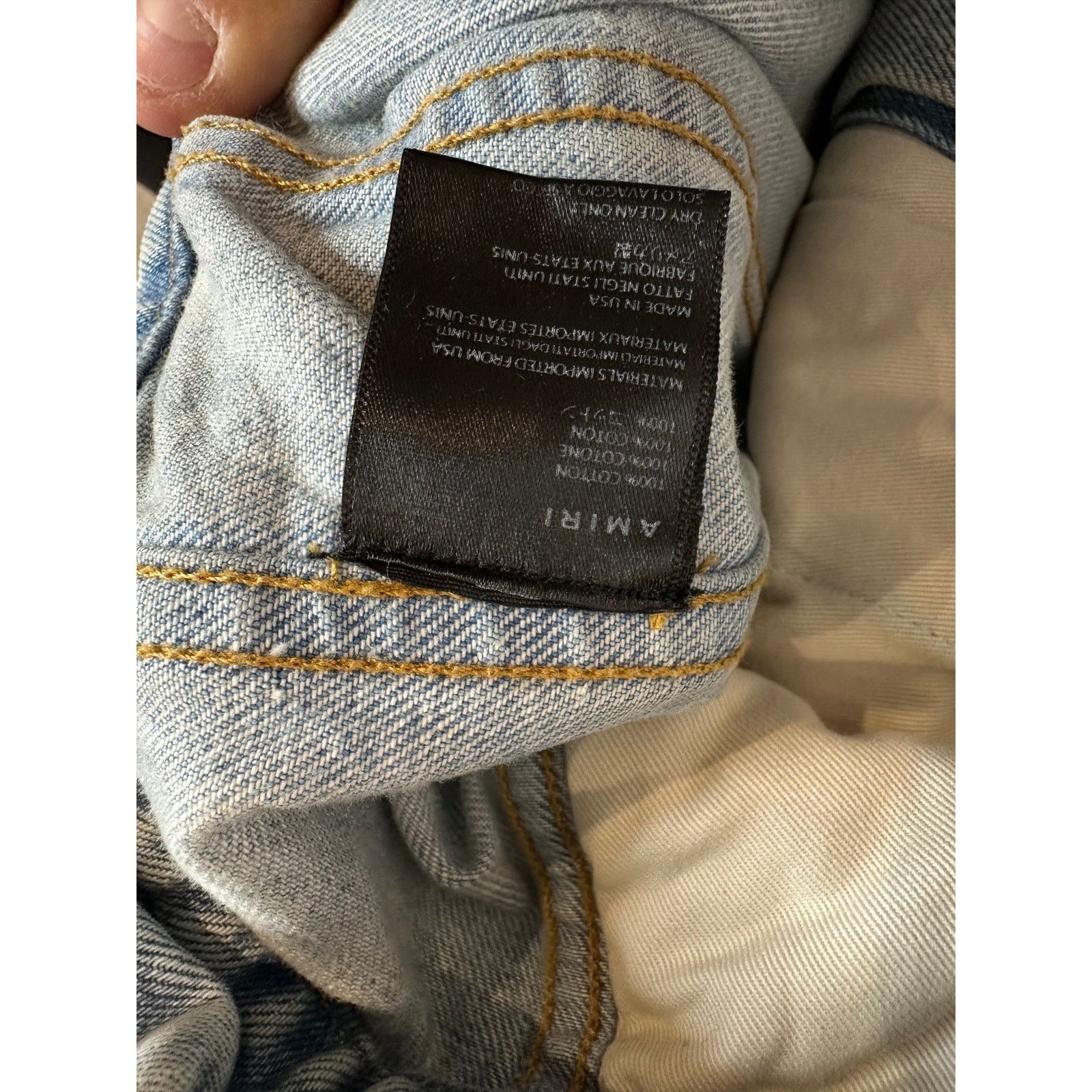 Amiri Amiri MX2 Jean Jacket Marble Used Small Size US S / EU 44-46 / 1 - 4 Thumbnail