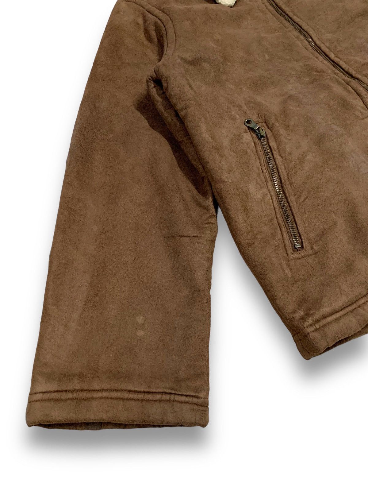 Japanese Brand Vintage Japanese Brand Faux Suede Style Sherpa Lined Jacket Size US M / EU 48-50 / 2 - 9 Thumbnail