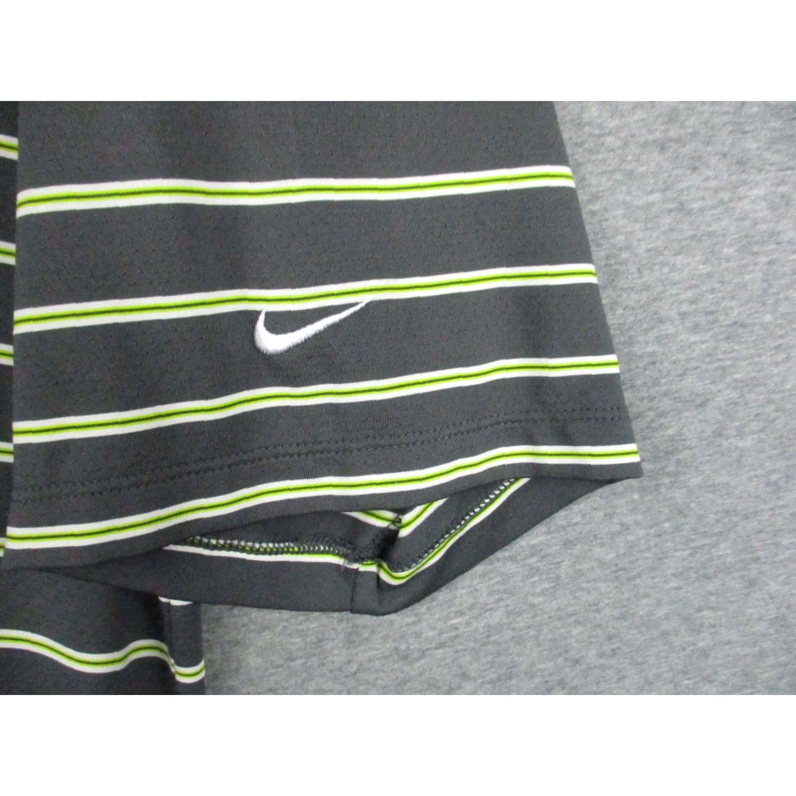 Nike Nike Golf Polo Shirt L Men Blue Green Stripe Short Sleeve Greystone Grey Cup Size US L / EU 52-54 / 3 - 3 Thumbnail