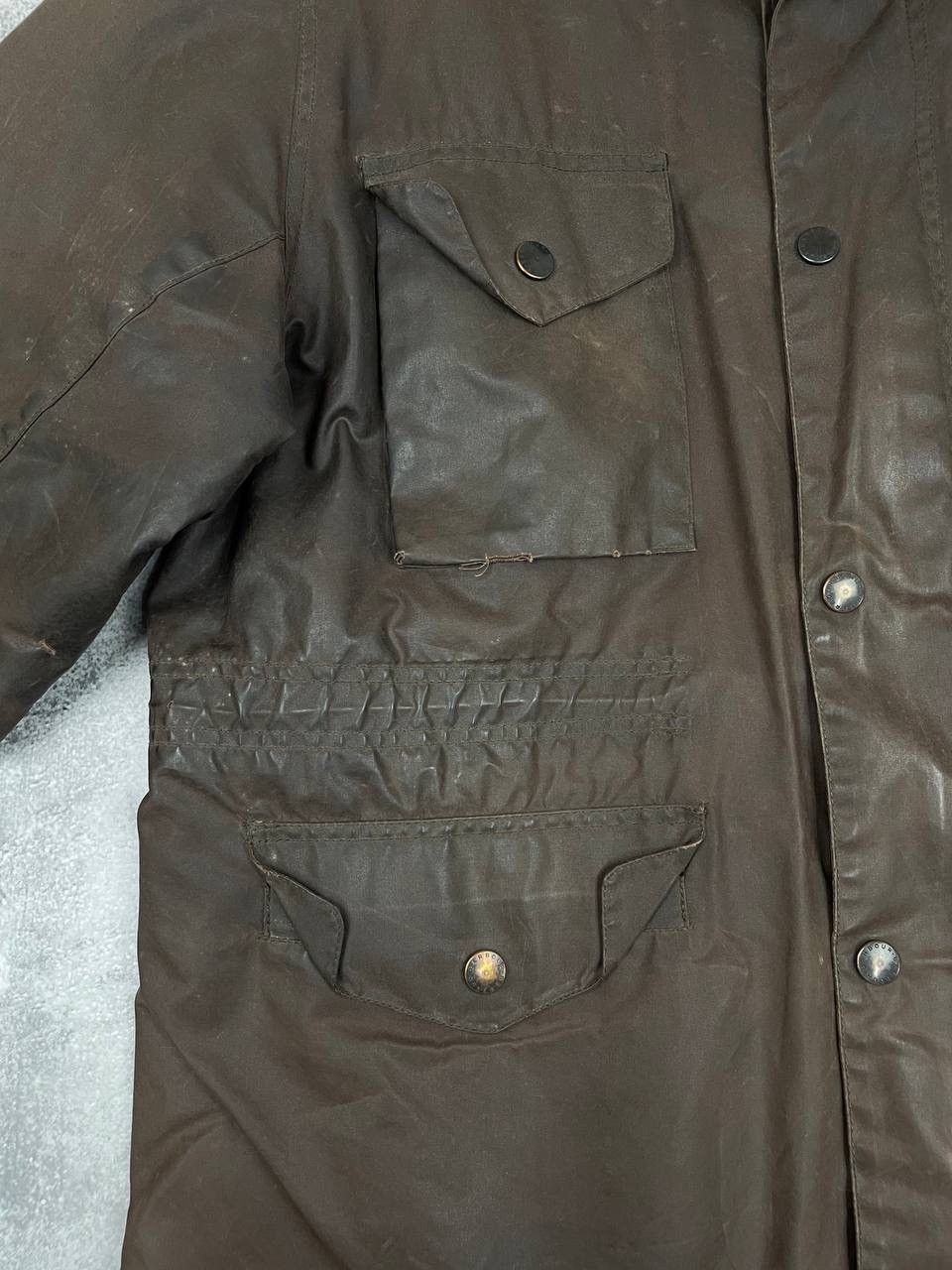 Barbour Barbour Mens Vintage Waxed Jacket Brown Size XL Size US XL / EU 56 / 4 - 3 Thumbnail