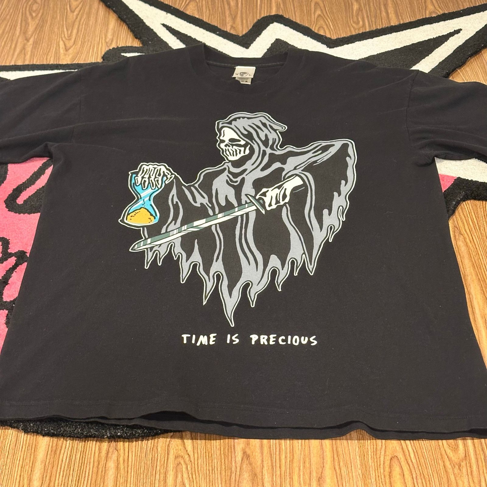 Warren Lotas Warren Lotas Time Is Precious T-shirt – Black – Size L Size US L / EU 52-54 / 3 - 10 Thumbnail