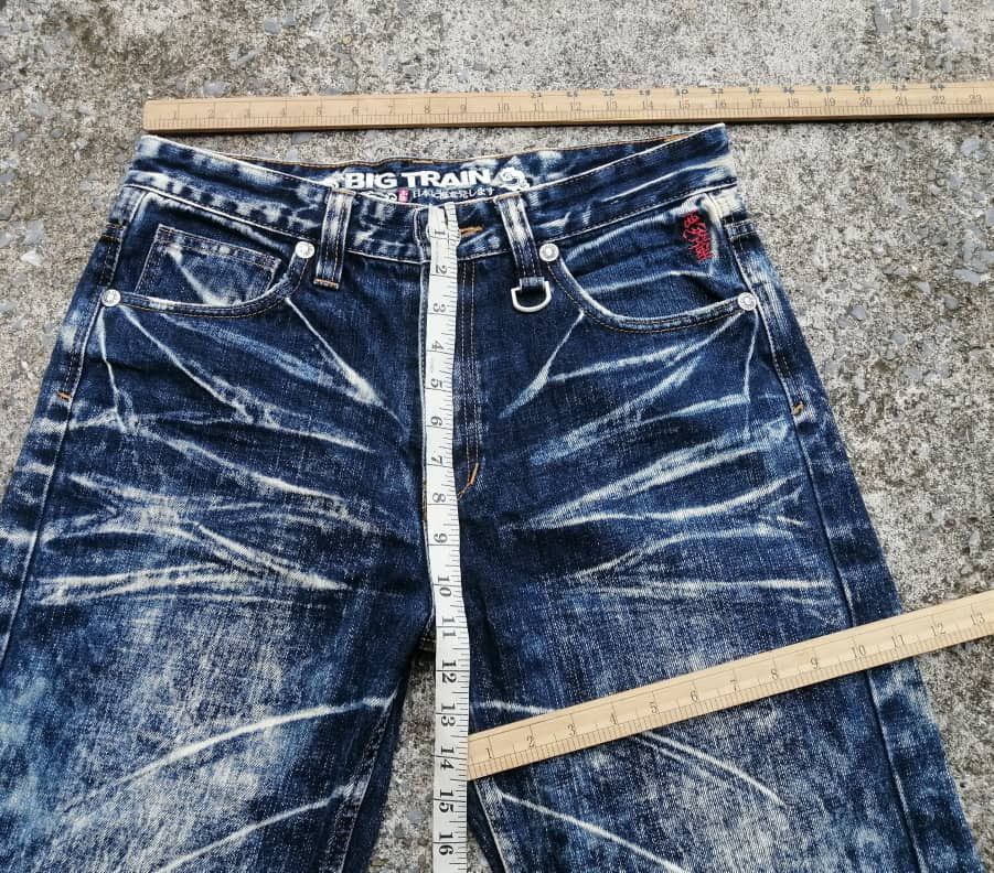 Japanese Brand Osaka Big Train Embroidered Skulls Denim Jeans Size US 32 / EU 48 - 2 Thumbnail