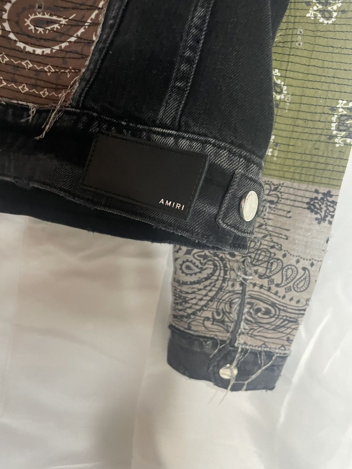 Amiri 2022 Bandana Patch Work Denim Button Up Trucker Jacket Size US M / EU 48-50 / 2 - 3 Thumbnail