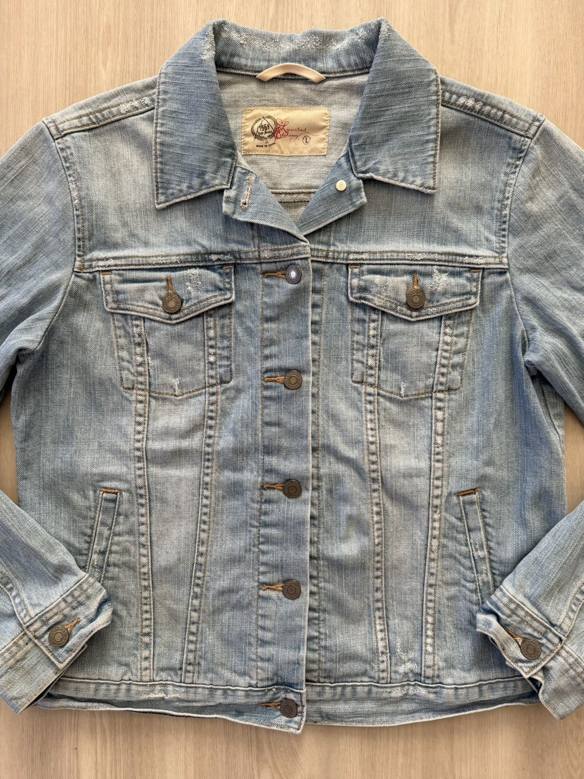 Gap Y2K GAP 1969 Limited Edition Denim Trucker Jean Jacket Sz L Size L / US 10 / IT 46 - 2 Thumbnail