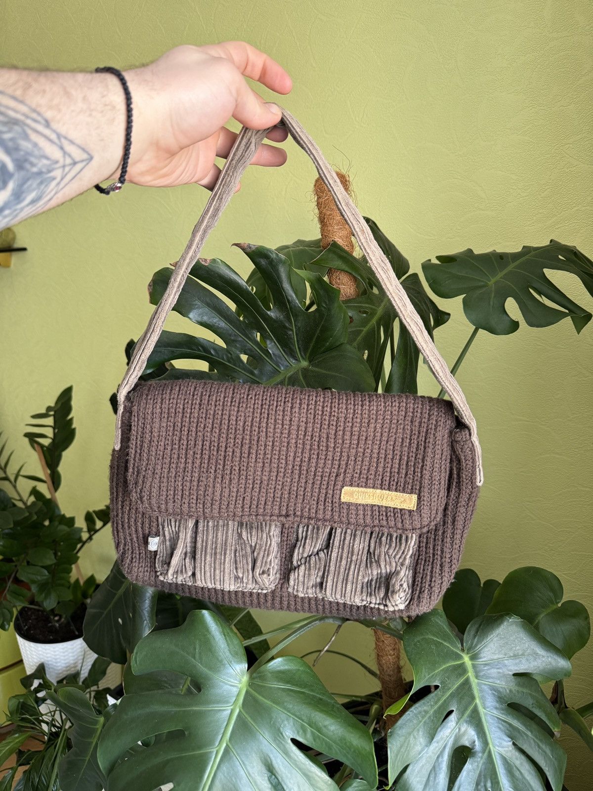 Quiksilver Vintage Quiksilver Roxy Knit Corduroy Mini Handle Bag Y2K Size ONE SIZE - 17 Thumbnail