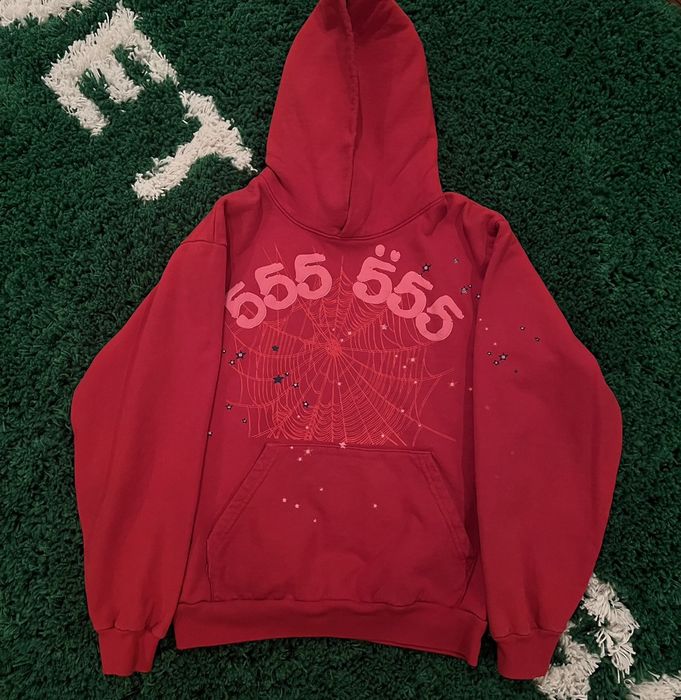 Spider Worldwide Spider world wide angel numbers hoodie red small