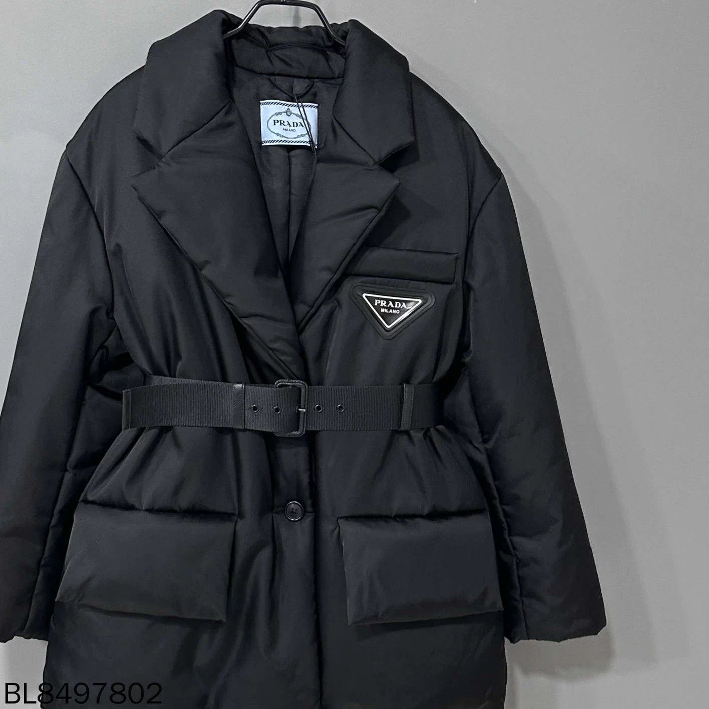 Prada PRADA Nylon Down Jacket w/ Triangle Logo - Size 40 Size M / US 6-8 / IT 42-44 - 2 Thumbnail