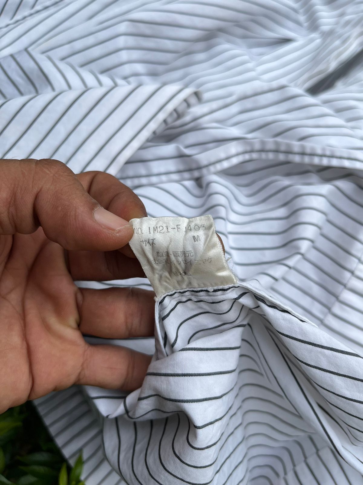 Issey Miyake × Japanese Brand Issey Miyake Stripe Button Shirt Size US M / EU 48-50 / 2 - 9 Thumbnail