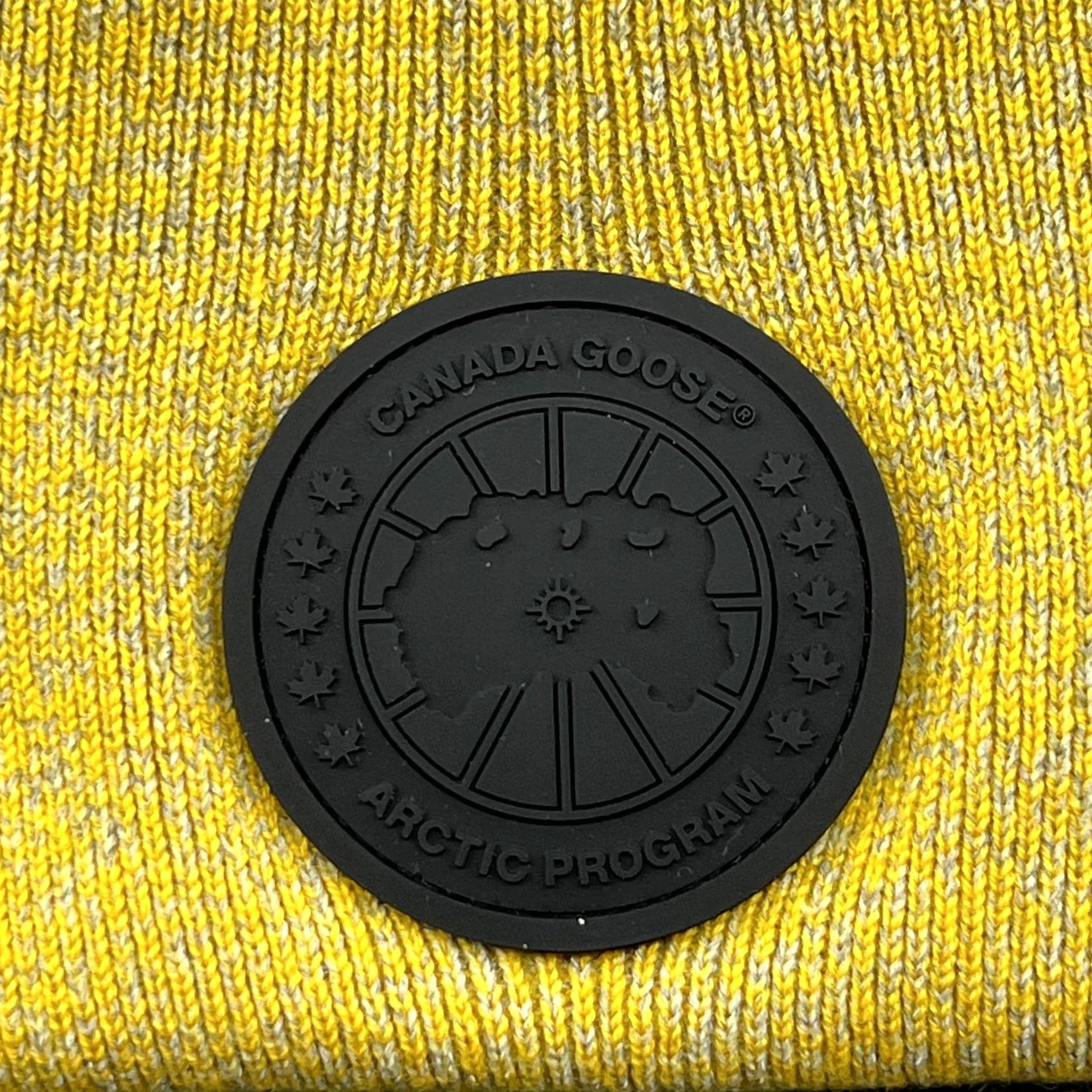 Canada Goose Canada Goose x Angel Chen Beanie Toque Blossom Yellow Womens One Size Wool Blend Knit Embroidered Lined Thermal Pom Double Pom OSFA Size ONE SIZE - 6 Thumbnail