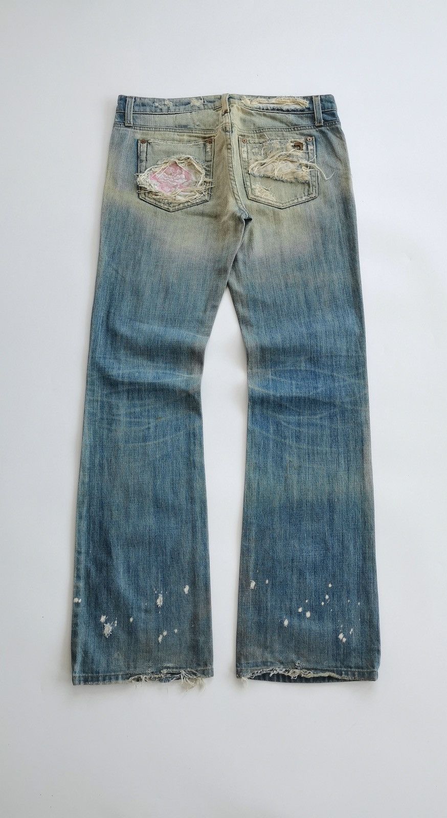 Joe's Cobain Grunge Y2K Joe’s Jeans Mud Wash Distressed Jeans Size 32" / US 10 / IT 46 - 7 Thumbnail