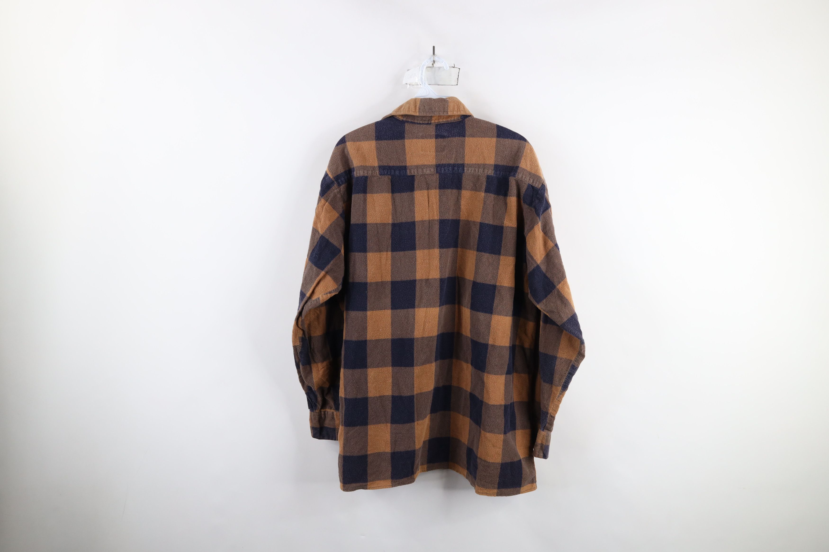 Vintage Vintage 90s Streetwear Flannel Collared Button Shirt Plaid Size US L / EU 52-54 / 3 - 12 Thumbnail