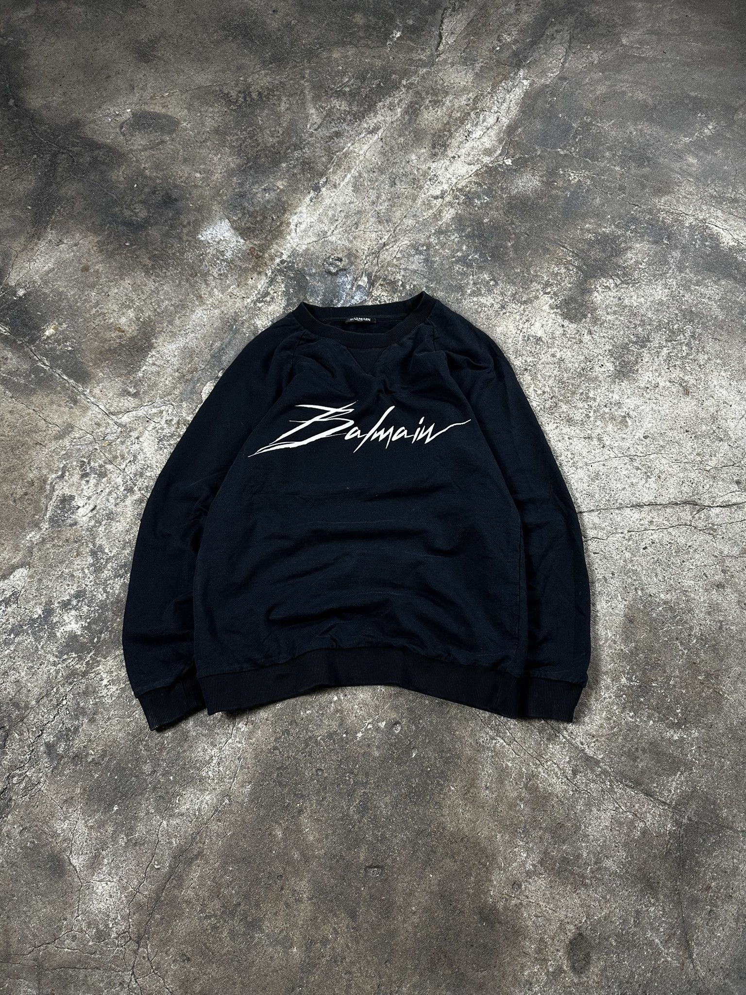 Balmain Balmain Paris Spellout Logo Crewneck Size US M / EU 48-50 / 2 - 1 Thumbnail