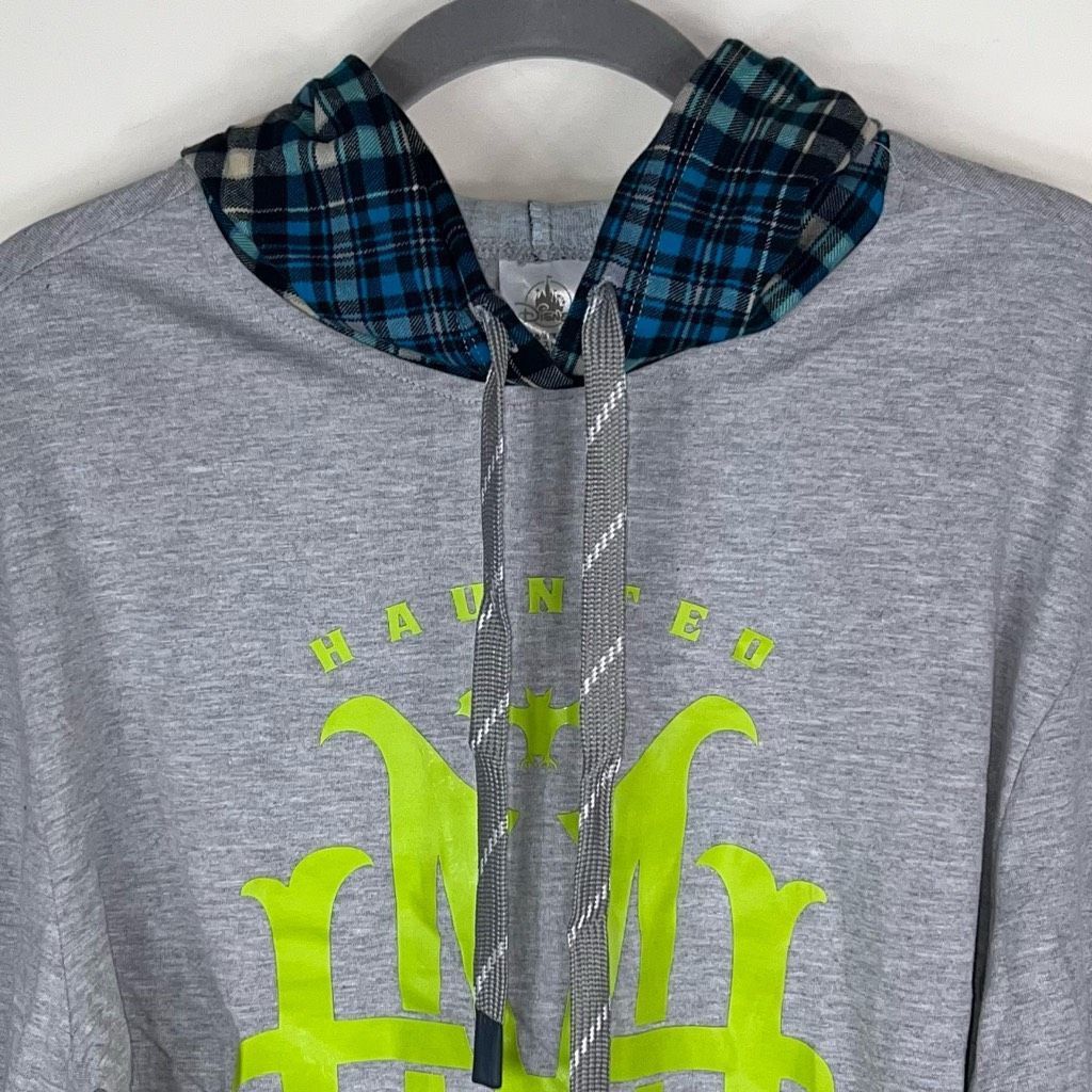 Disney Disney Parks Haunted Mansion Layered Look Flannel Plaid Sleeve Hoodie Top M Size US M / EU 48-50 / 2 - 2 Thumbnail