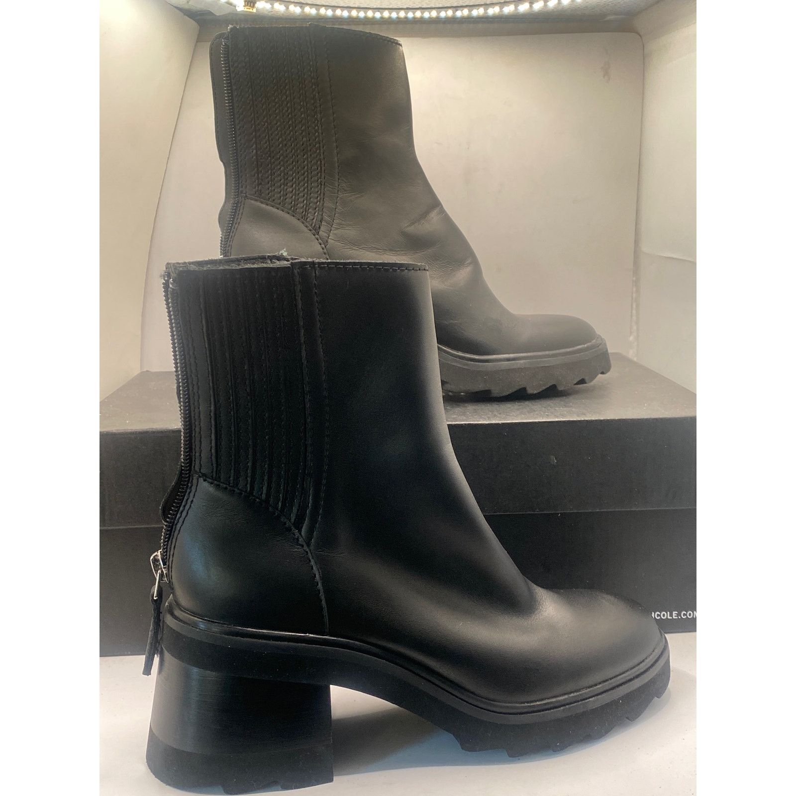 Dolce Vita Dolce Vita Martey H2o Wide Leather Bootie Black Size 5 Size US 5 / IT 35 - 1 Thumbnail