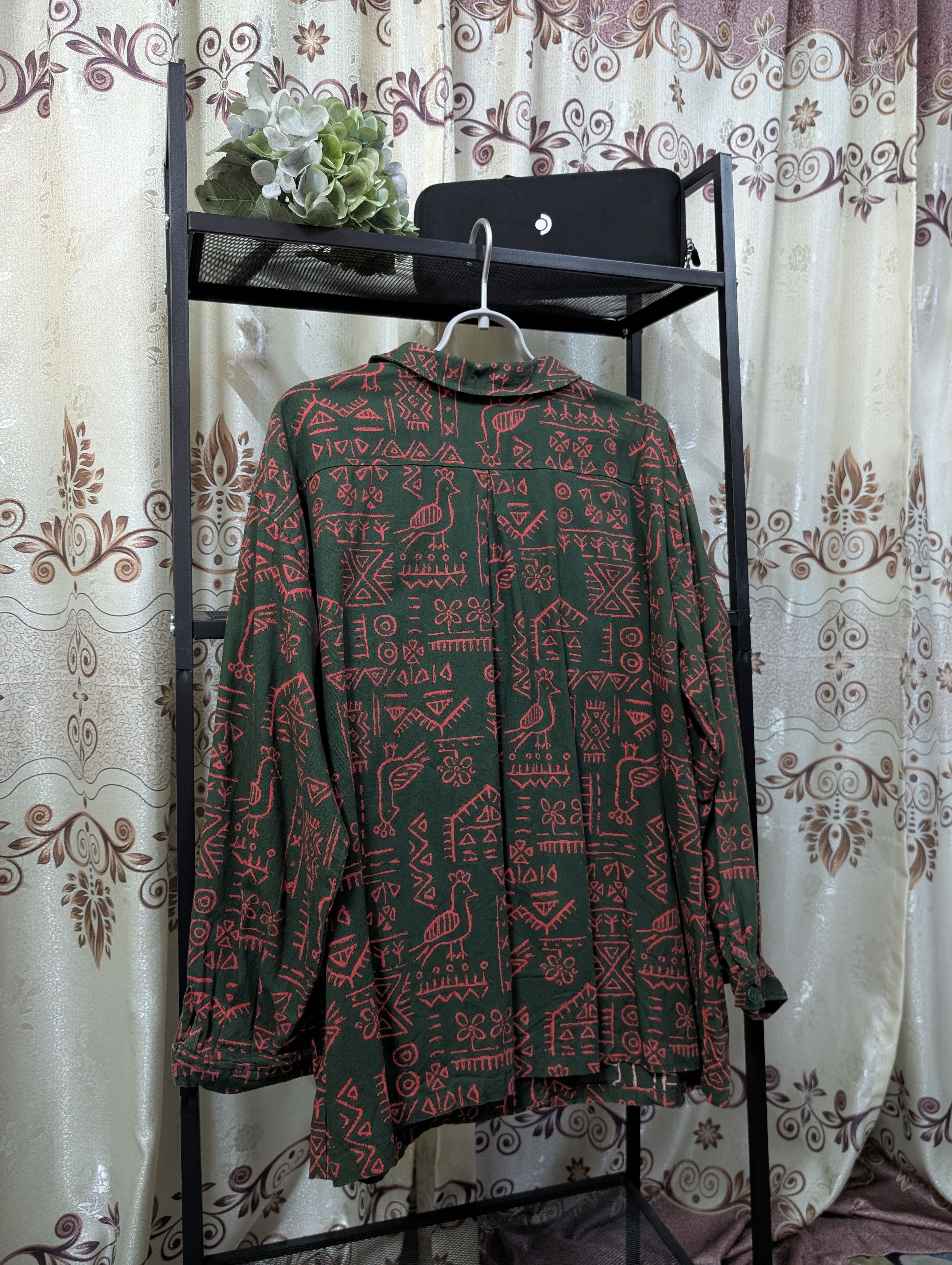 Other Button Up Shirt Jacket Aztec Mayan Probably Printed Monogram Size L / US 10 / IT 46 - 2 Thumbnail