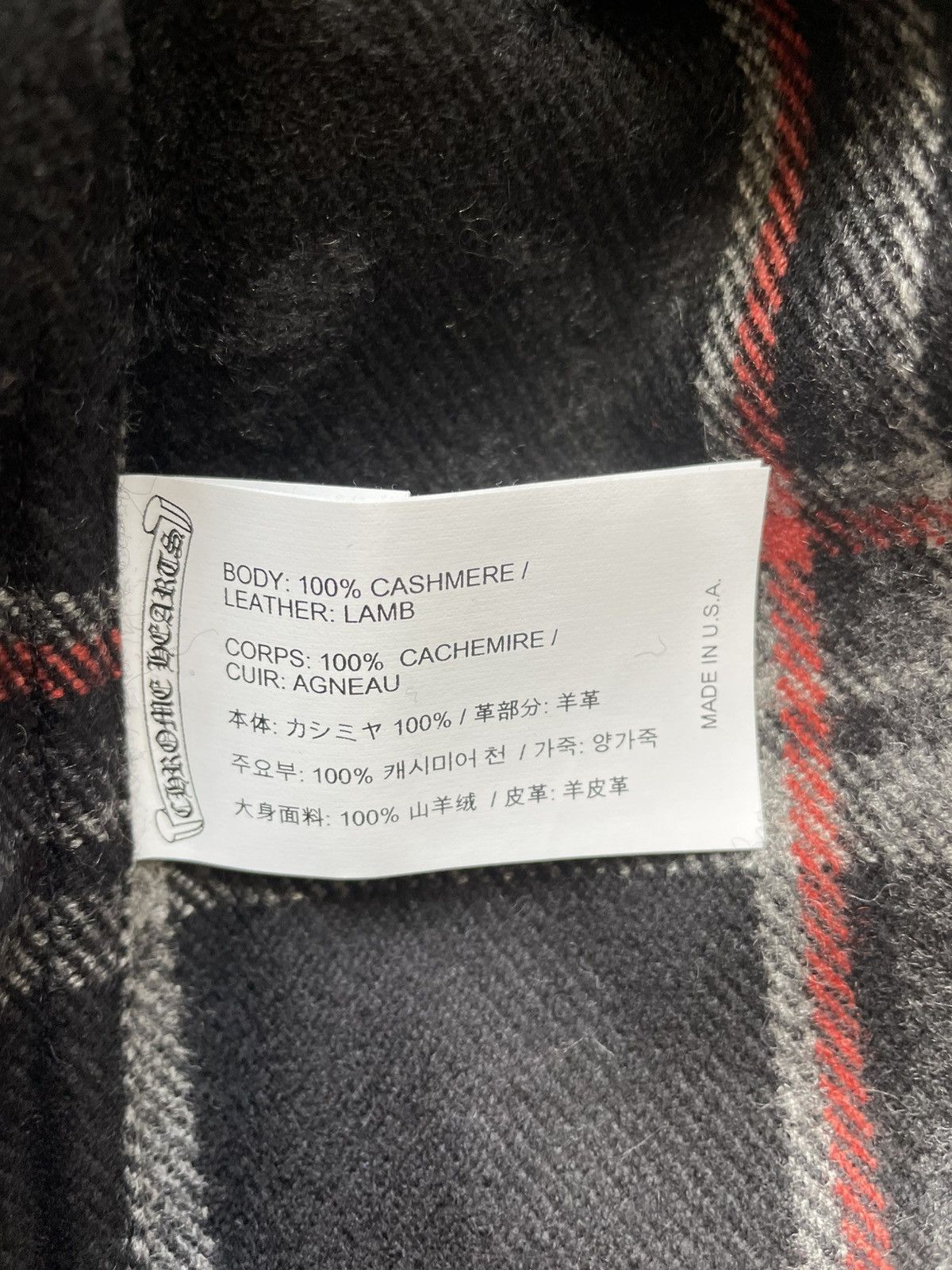 Chrome Hearts Chrome Hearts Gas Station Plaid Cashmere Cross Patch Shirt Size US S / EU 44-46 / 1 - 8 Thumbnail