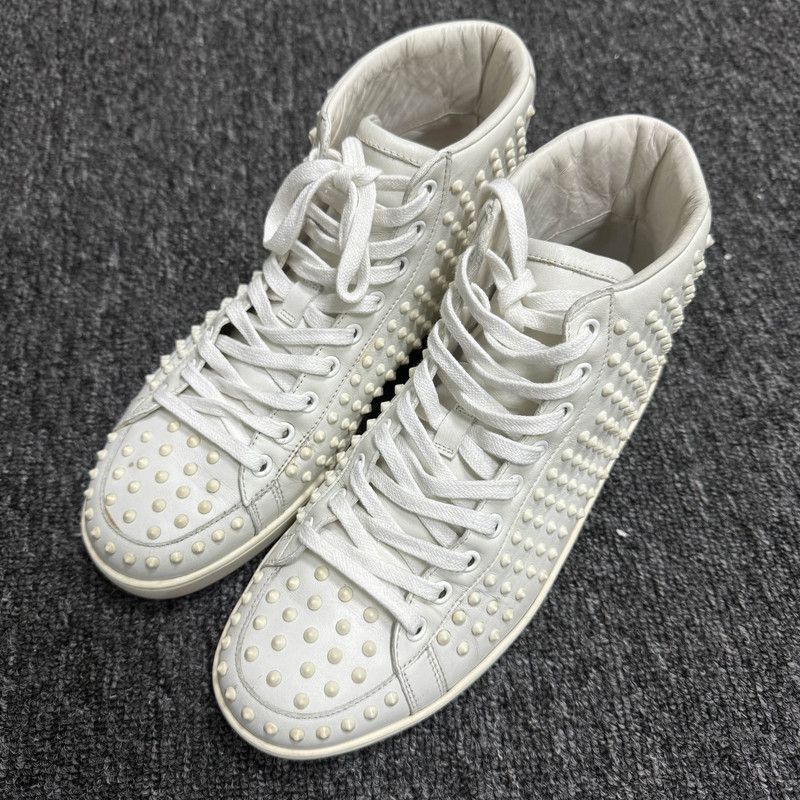 Gucci Gucci White Studded High-Top Sneakers - Size US 7.5 / EU 40-41 - 1 Thumbnail