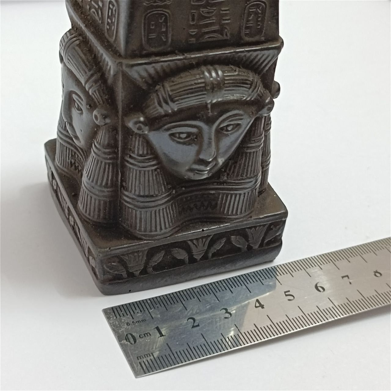 Handmade Egyptian obelisk statue with hieroglyphs ancient decor gift Size ONE SIZE - 7 Thumbnail