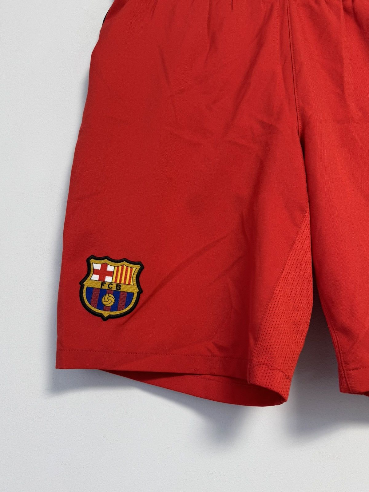 Nike Nike FC Barcelona Football Soccer Club Burgundy Shorts Size US 32 / EU 48 - 4 Thumbnail